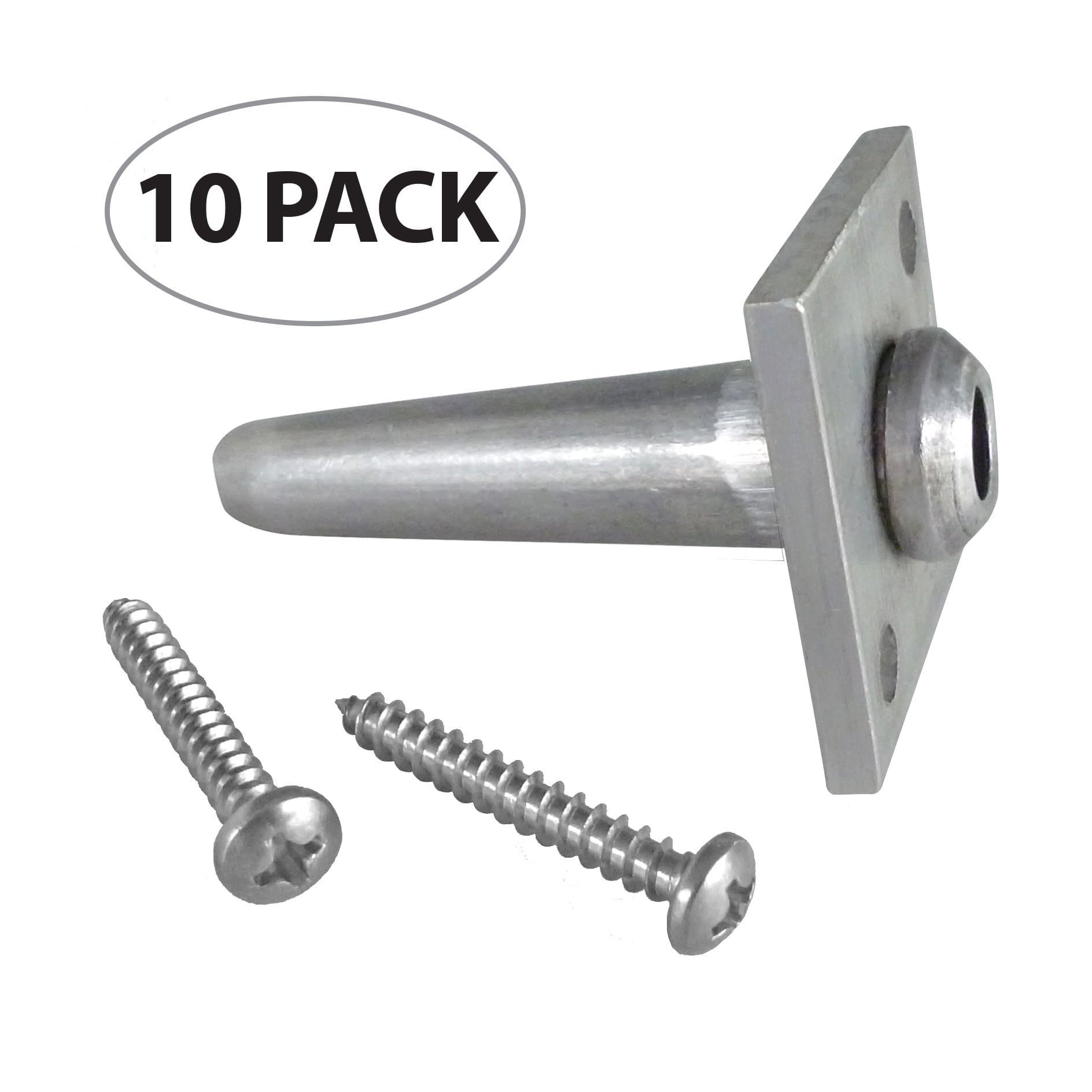 Yardware etcetera One Way Anchor Vises for 8-11 Gauge Wire with Screws 10 Pack | Wire Vise | Grape Arbor | Wire Trellis | Anchor Vise