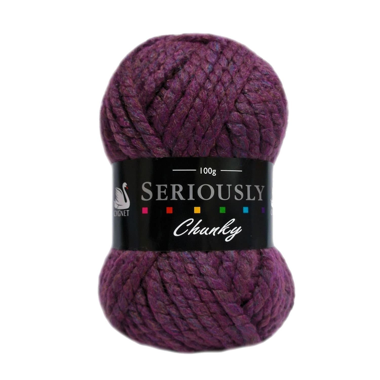 Cygnet Seriously Chunky - 100g Plum (306)