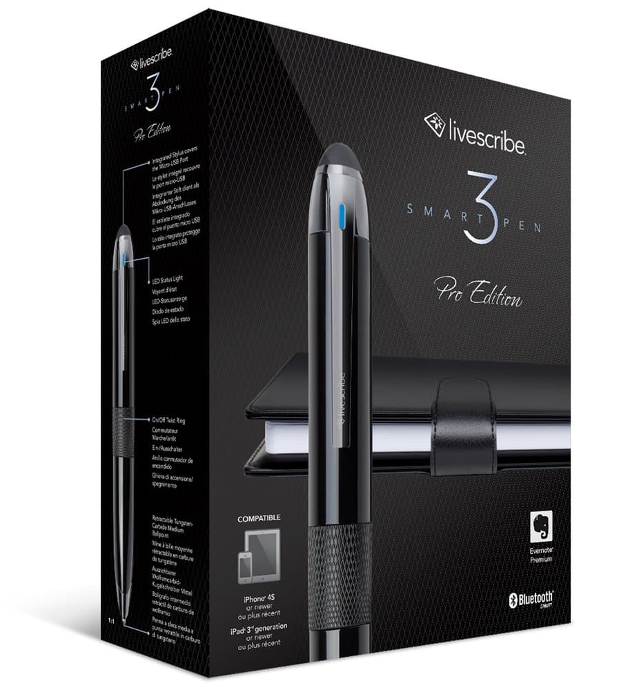Livescribe 3 Smartpen Pro Edition for Android & iOS Tablets and Smartphones