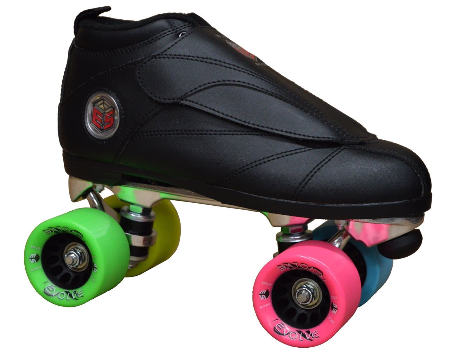 Epic Skates EvoBlkRbw05 Evolution Rainbow Quad Speed Skates, Black