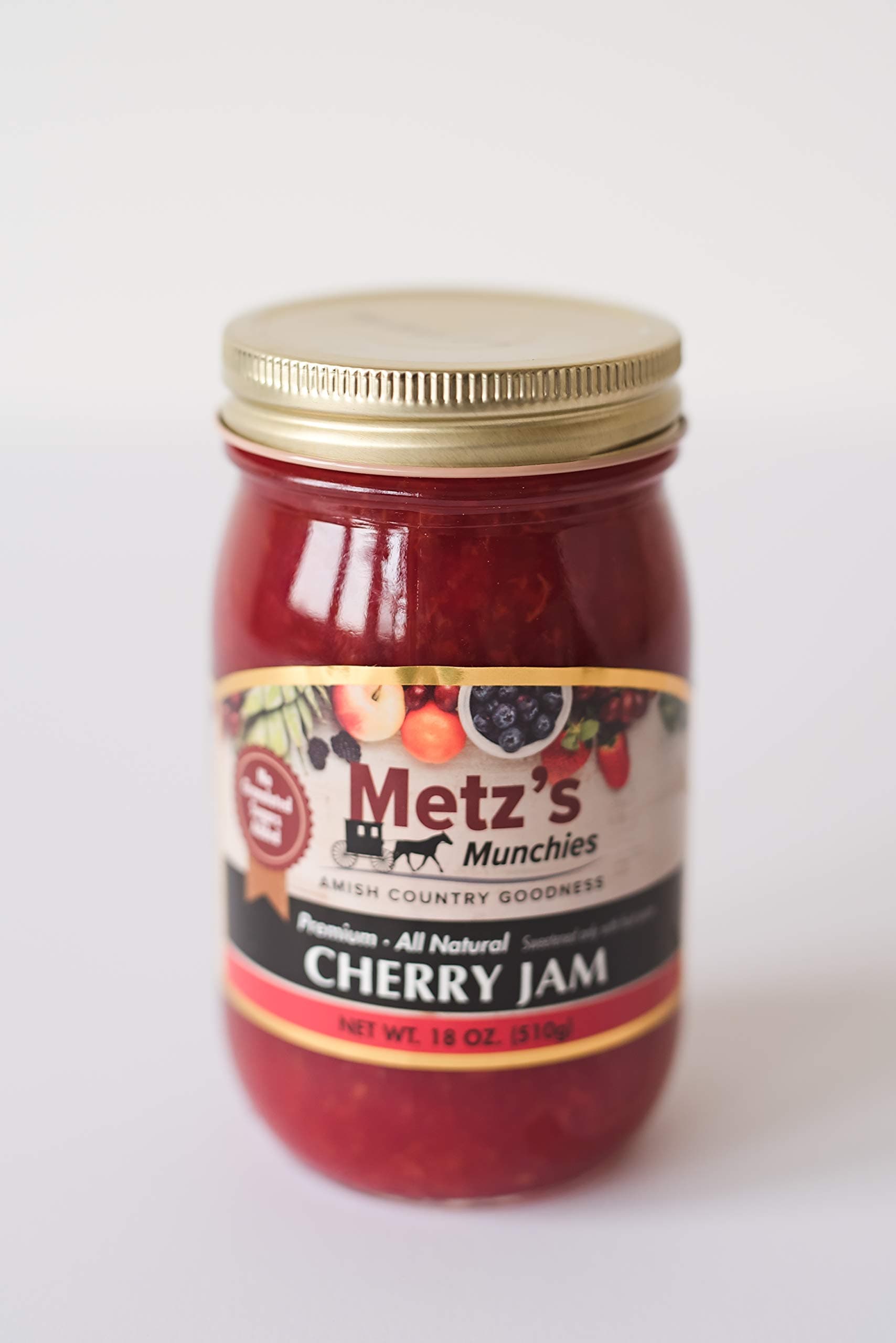 - Premium - All Natural- No Sugar Added Cherry Jam