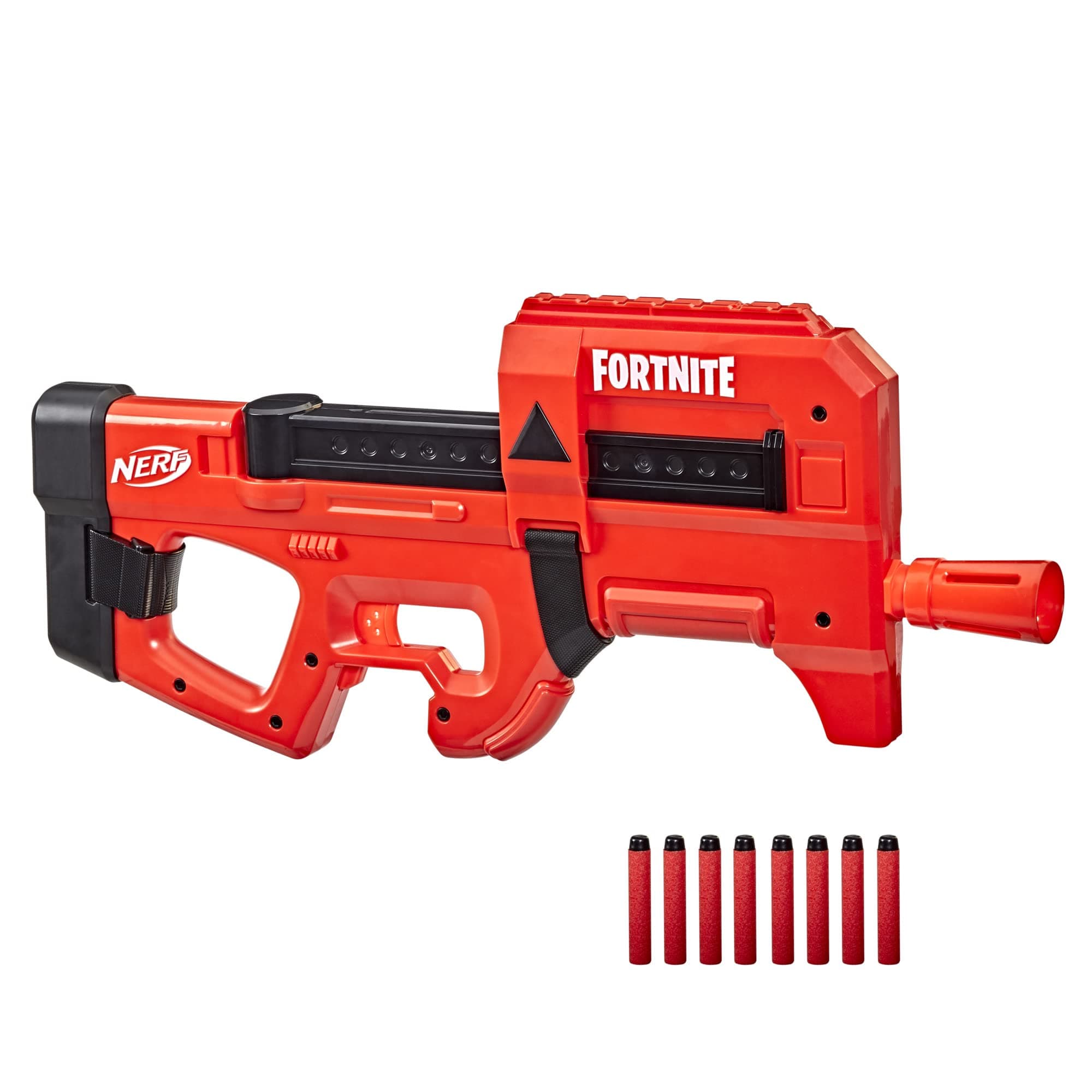 Nerf Fortnite Compact SMG Motorized Blaster, Ultra Red Wrap Design, 8-Dart Internal Clip, 8 Elite Foam Darts, Electric Semi Auto Fortnite Toy Blaster