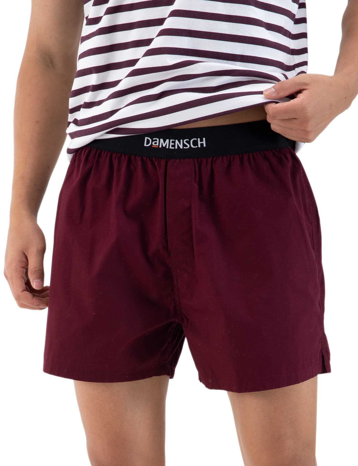 Solid Breeeze Inner Boxers, Ultra-Light Men Boxer Shorts for Men, 100% Cotton Half Pant for Man, Breathable Woven Inner Cotton Shorts