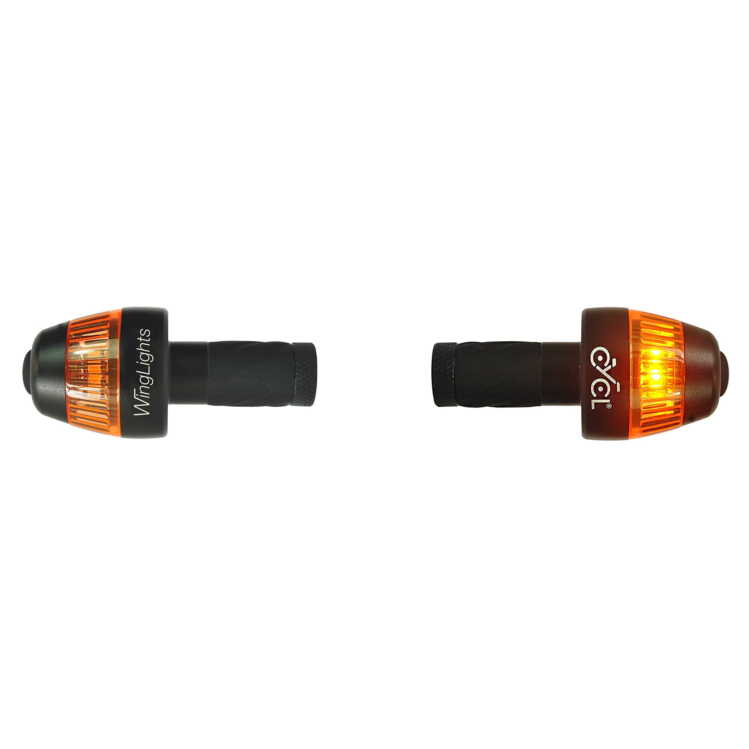 WingLights Fixed V3 Direction Indicators | Turning Signal Lights for Bicycles and EBike Electric Bicycle | CR2032 Battery Powered Orange LED Indicators