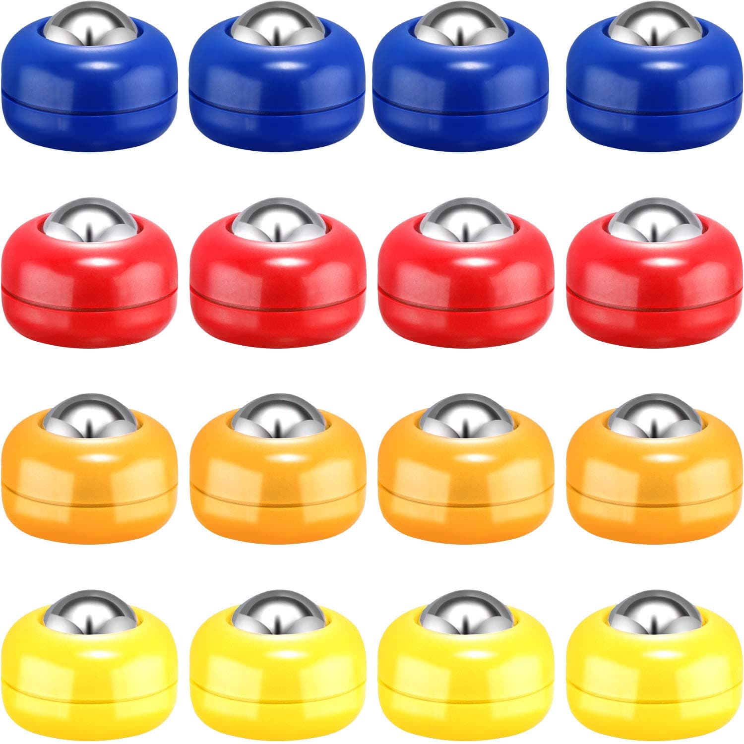 Gejoy Mini Shuffleboard Replacement Pucks Tabletop Equipment Rollers Set Shuffleboard Curling Accessories