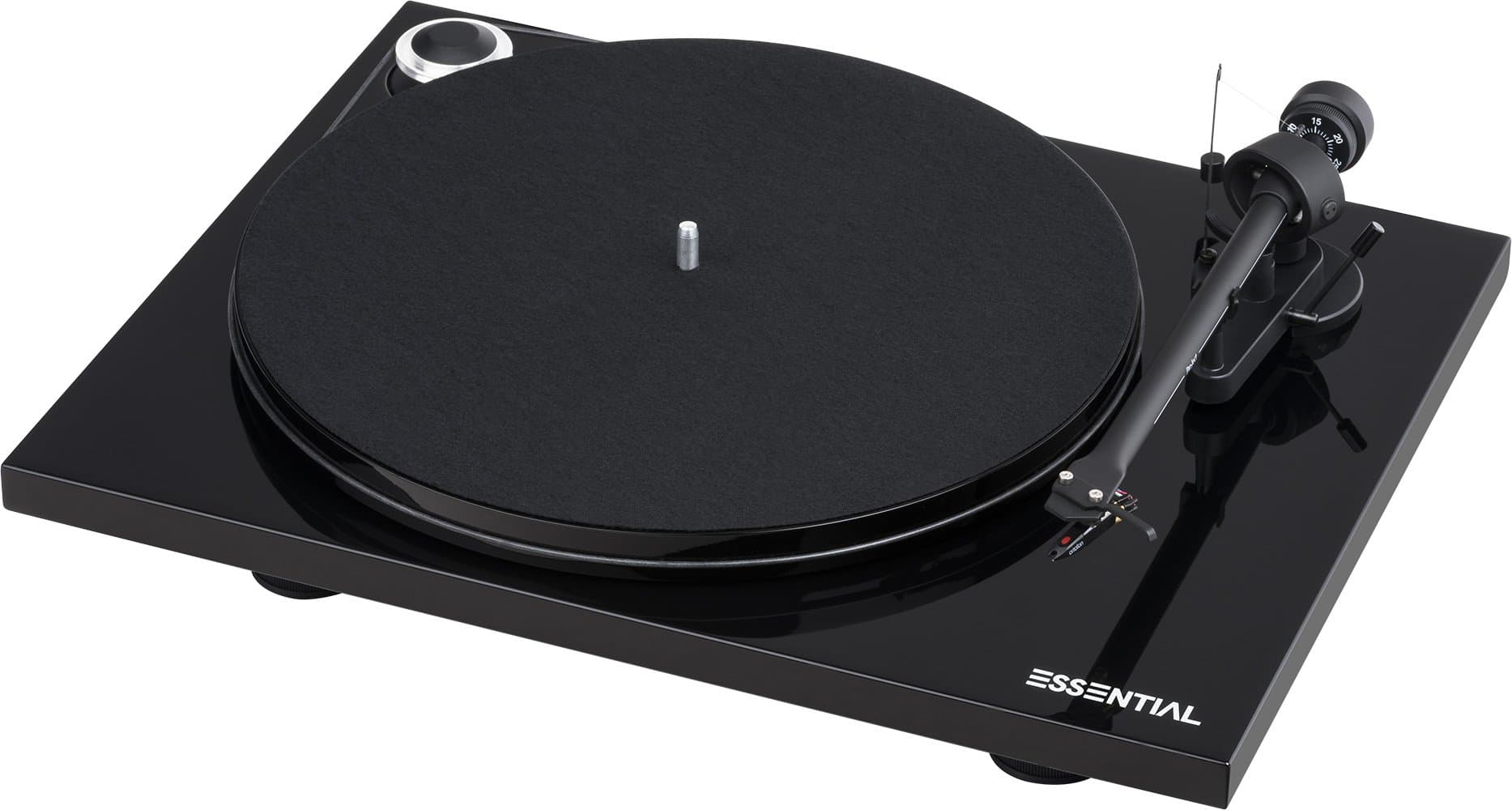 Pro-Ject Essential III Turntable with Built in Phono Preamplifier (Black)