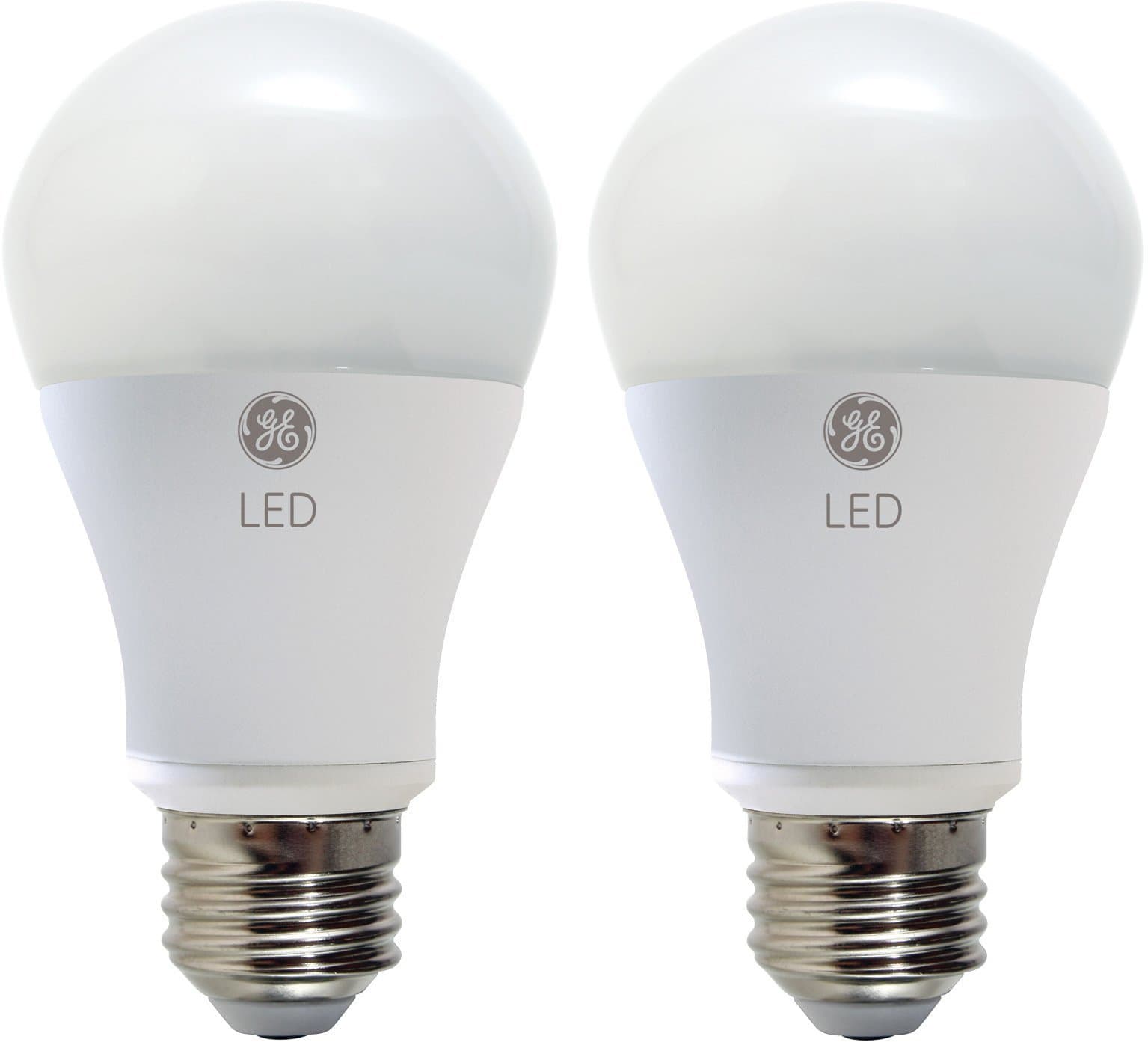 Lighting LED Light Bulbs, A19 Standard Bulb, 10 Watt (60 Watt Equivalent) Daylight, Medium Base, Dimmable (2 Pack)