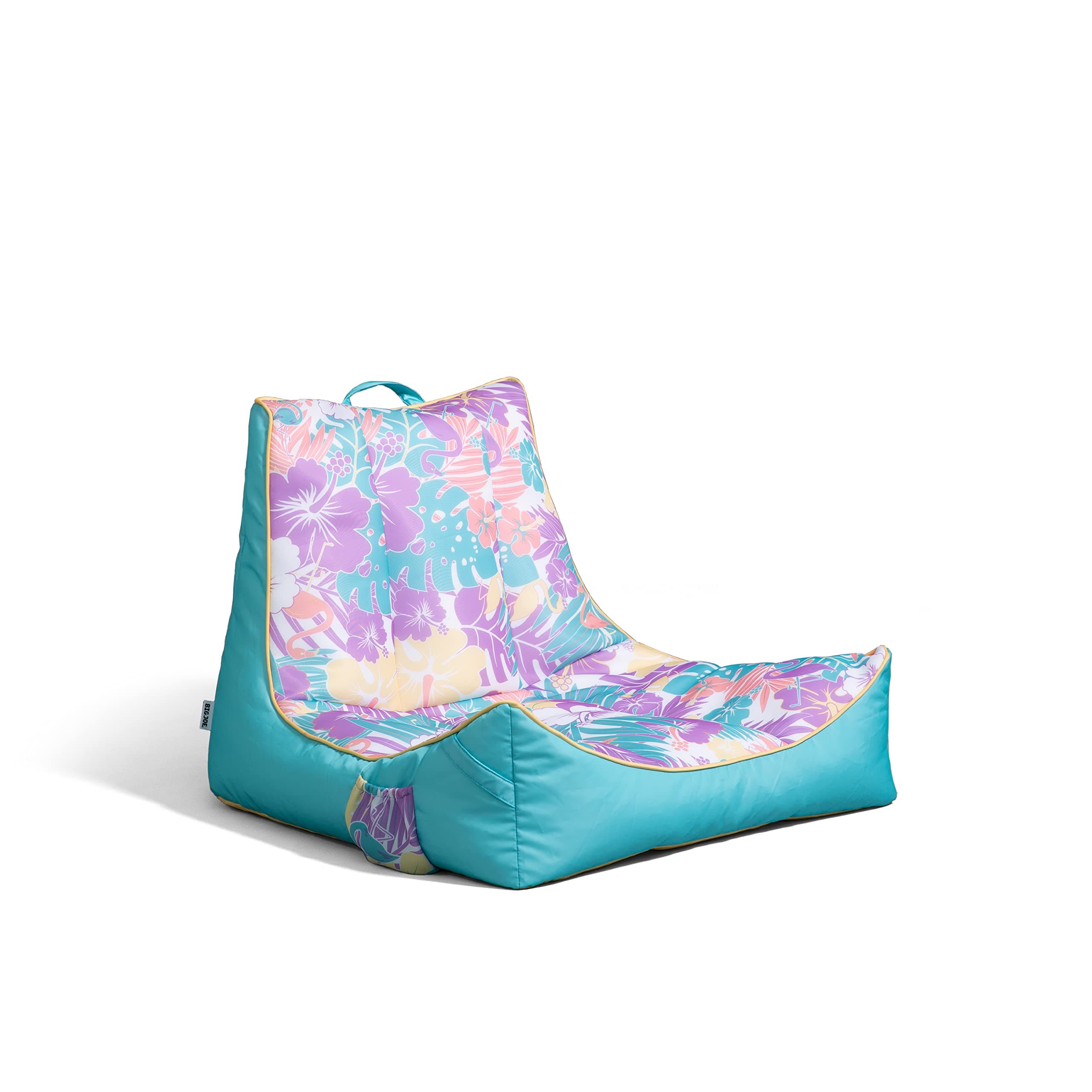 Big Joe Captain's Float No Inflation Needed Pool Lounger, Double Sided Mesh, Quick Draining Fabric