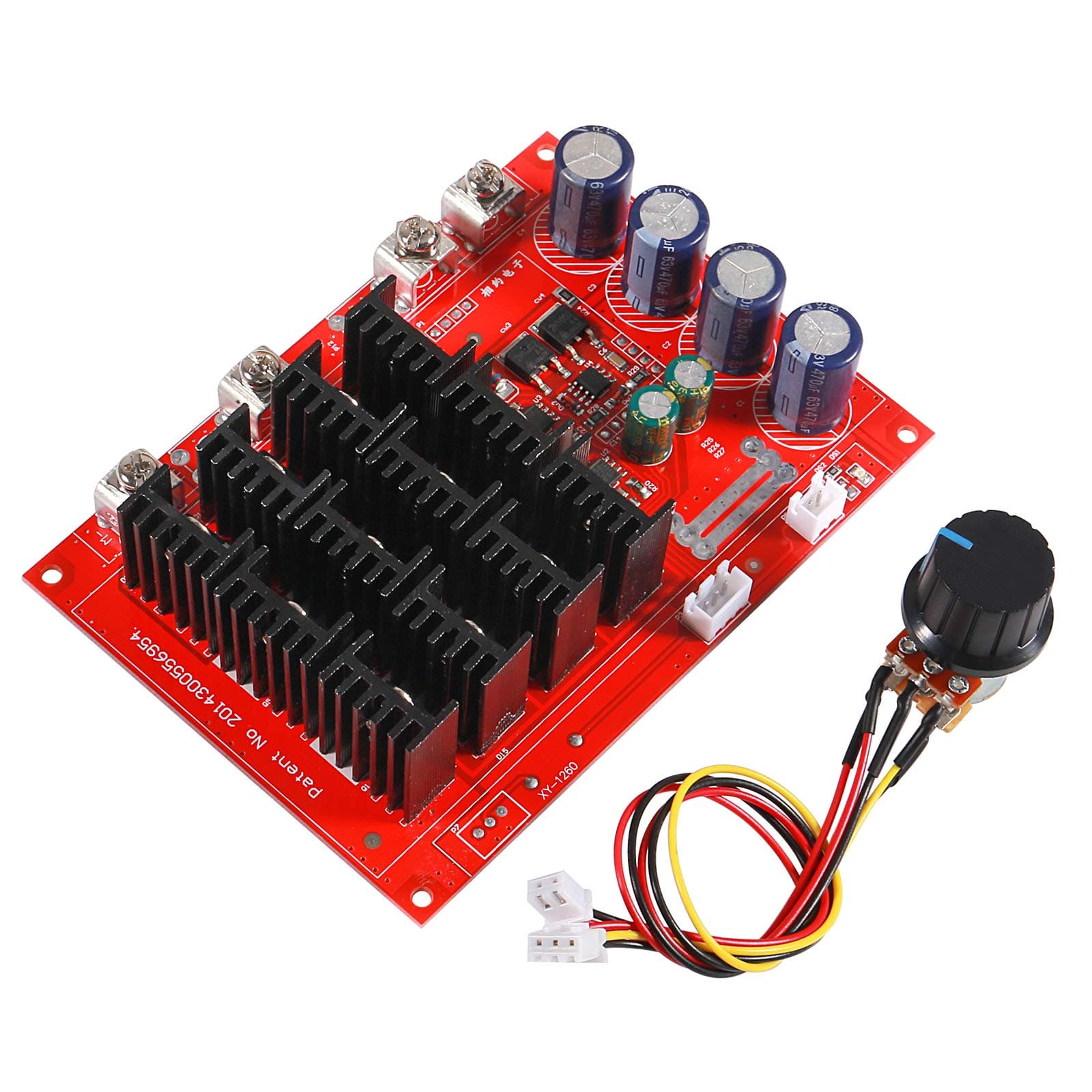 PWM DC Motor Speed Controller 10-50V 60A High Power HHO RC Driver Motor Controller PWM Controller Module 12V 24V 48V 3000W Extension Cord with Switch