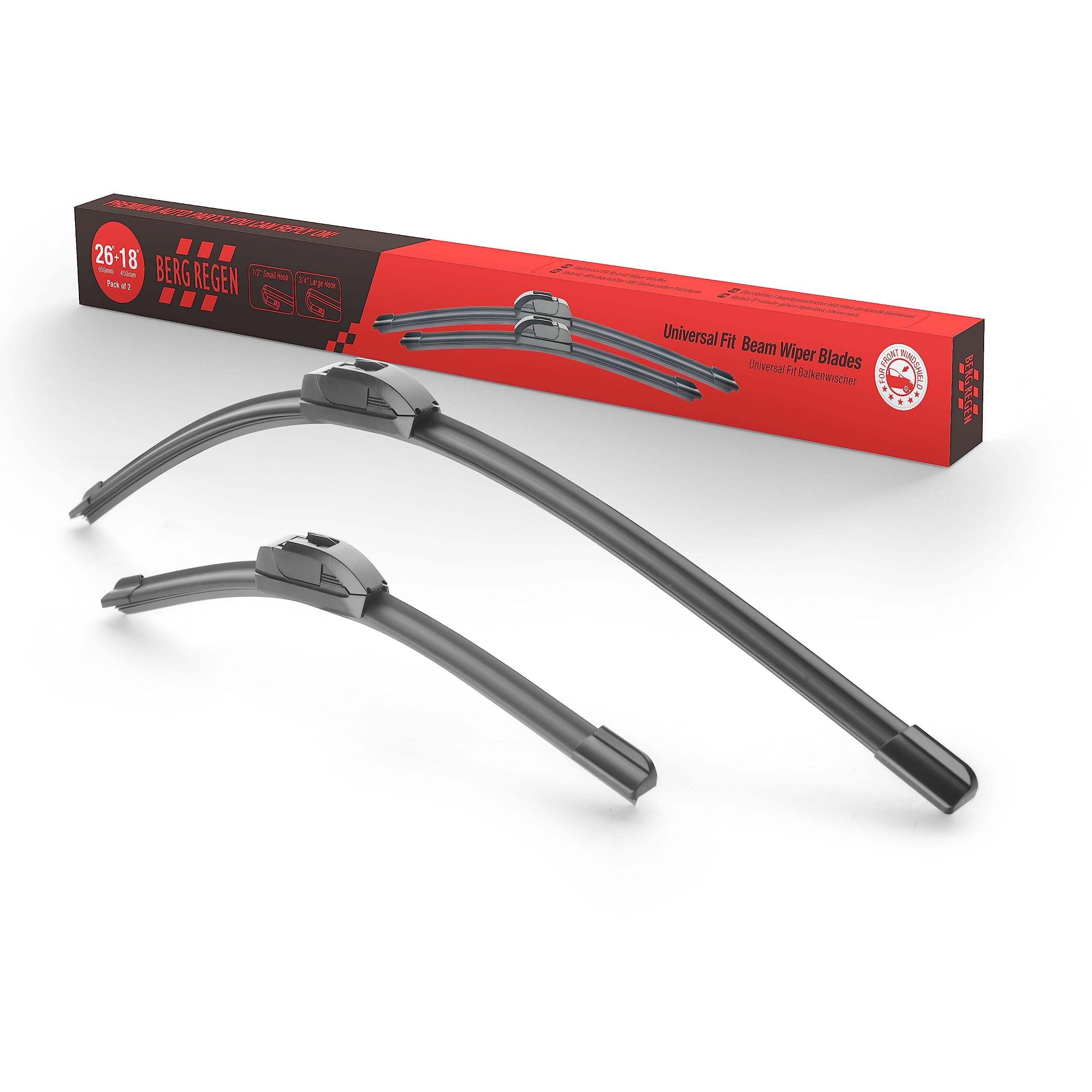 26"+18" Front Windshield Wiper Blades Sets Replacement for Subaru Legacy Outback 2022 2021 2020/ Maserati Ghibli 2020-2014 Levante 2020-2017 Quattroporte 2020-2015 Original Equipment Top Lock