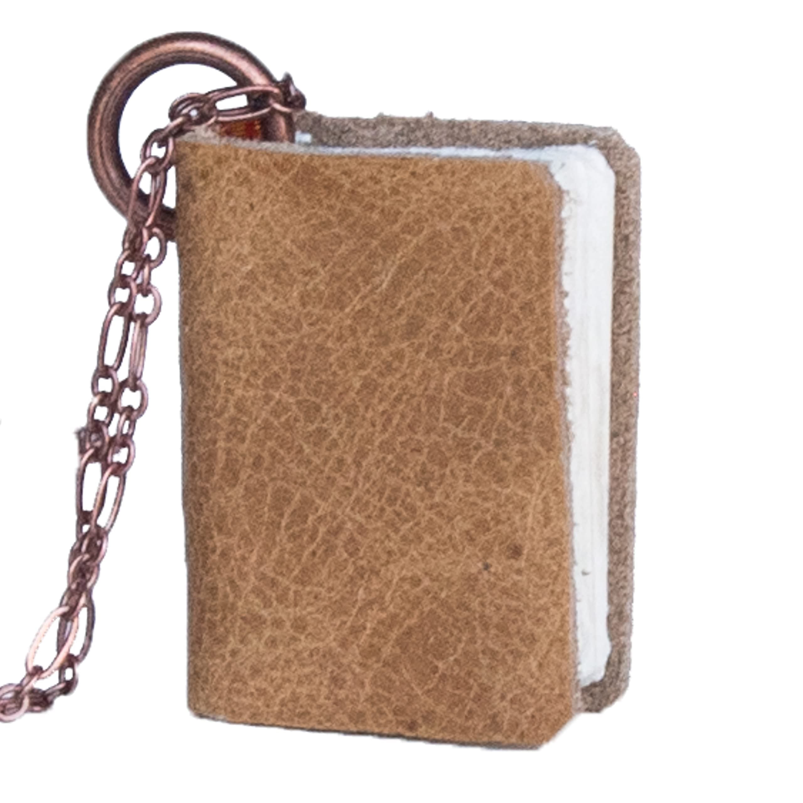 Large Book Necklace in Honey