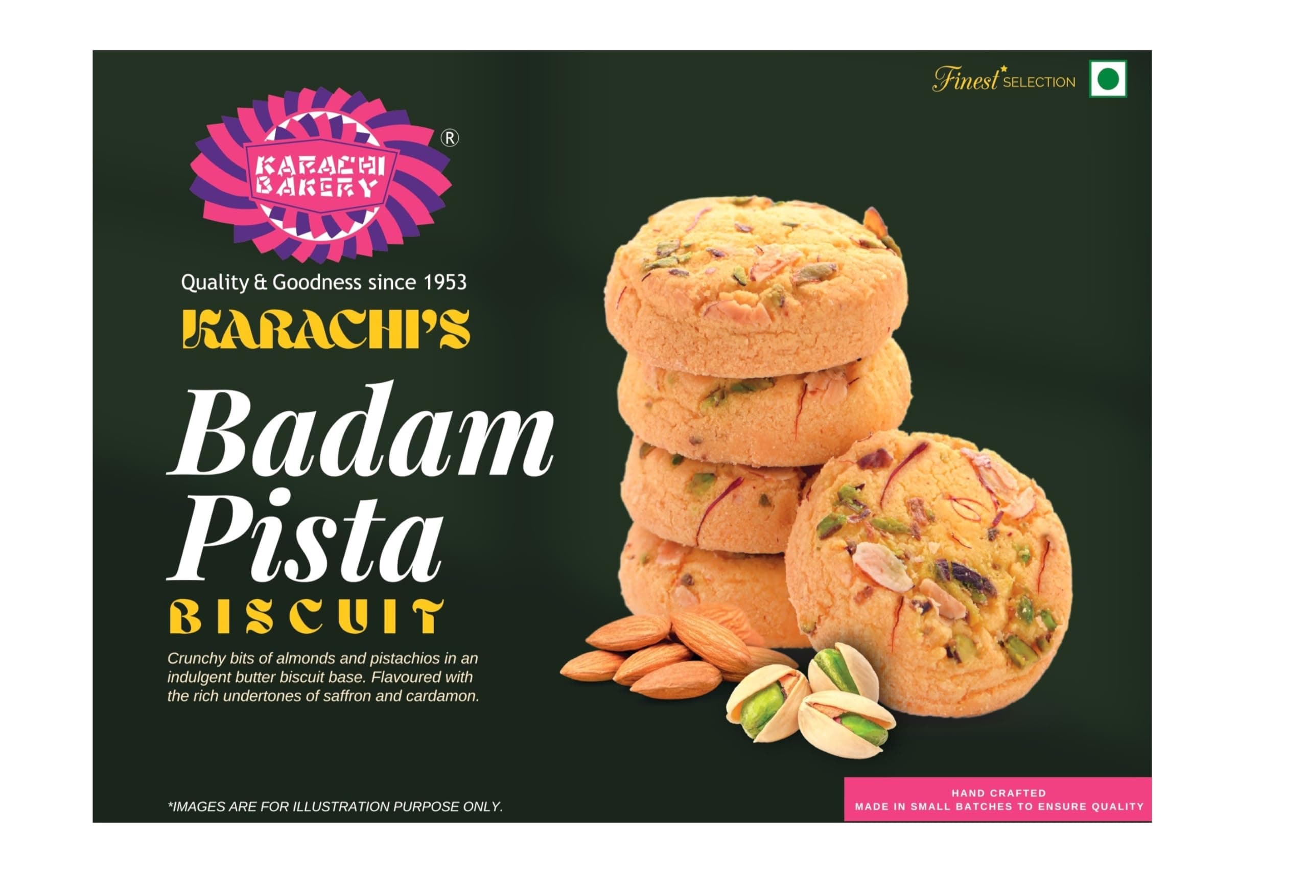 Badam Pista Biscuits, 400g