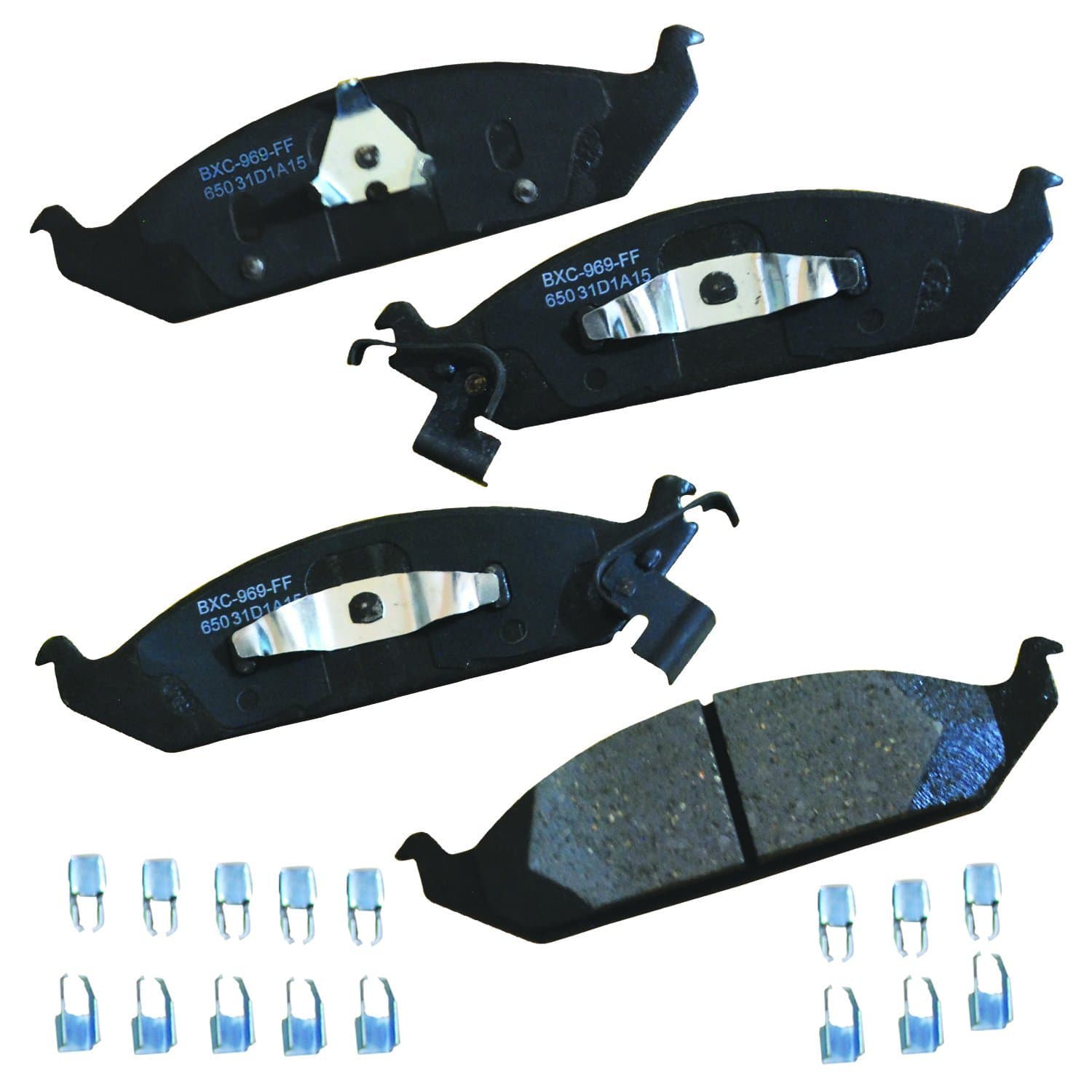 Bendix Premium SBC650 Ceramic Front Brake Pads for Chrysler Breeze 1996, Cirrus 2000-1995, Sebring 2000-1996, Stratus 1997-1995, Dodge Stratus 2000-1995, Plymouth Breeze 2000-1996