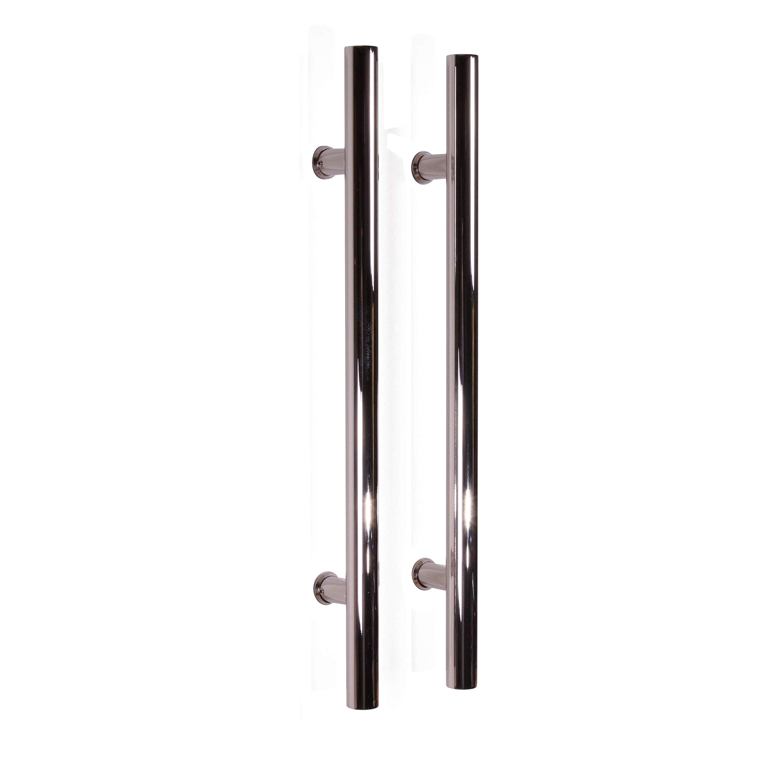 Pull Push 48 inches Handles for Entrance Entry Front Door, Interior and Exterior, Mirror Finish, Storefront Door, Commercial Entry Gate and Office Door, Ladder Style
