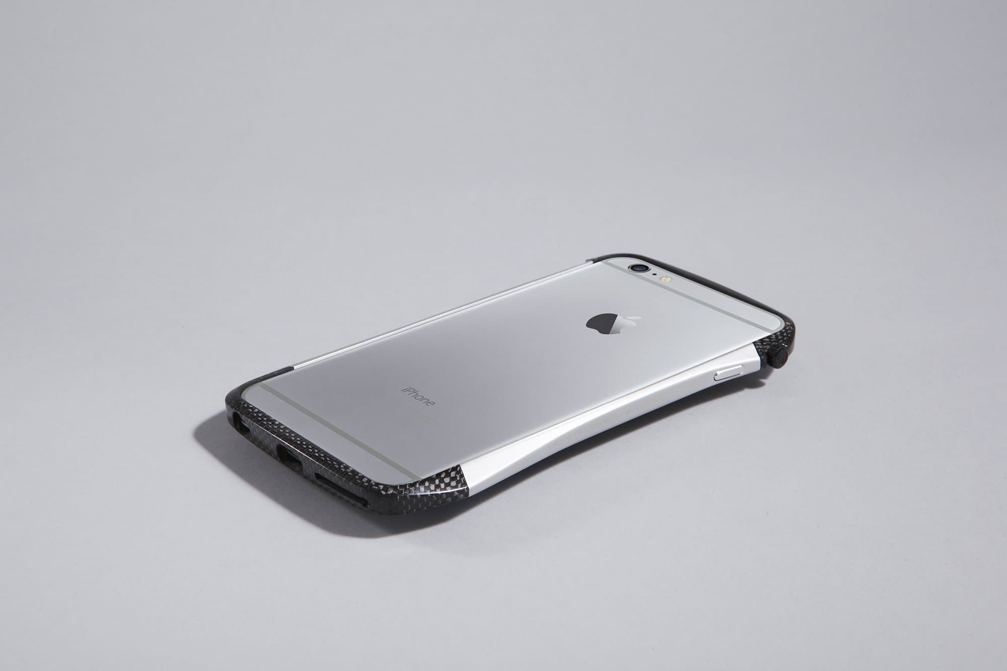 Deff Cleave Hybrid Super Strong Bumper for iPhone 6 Plus (Carbon Silver)