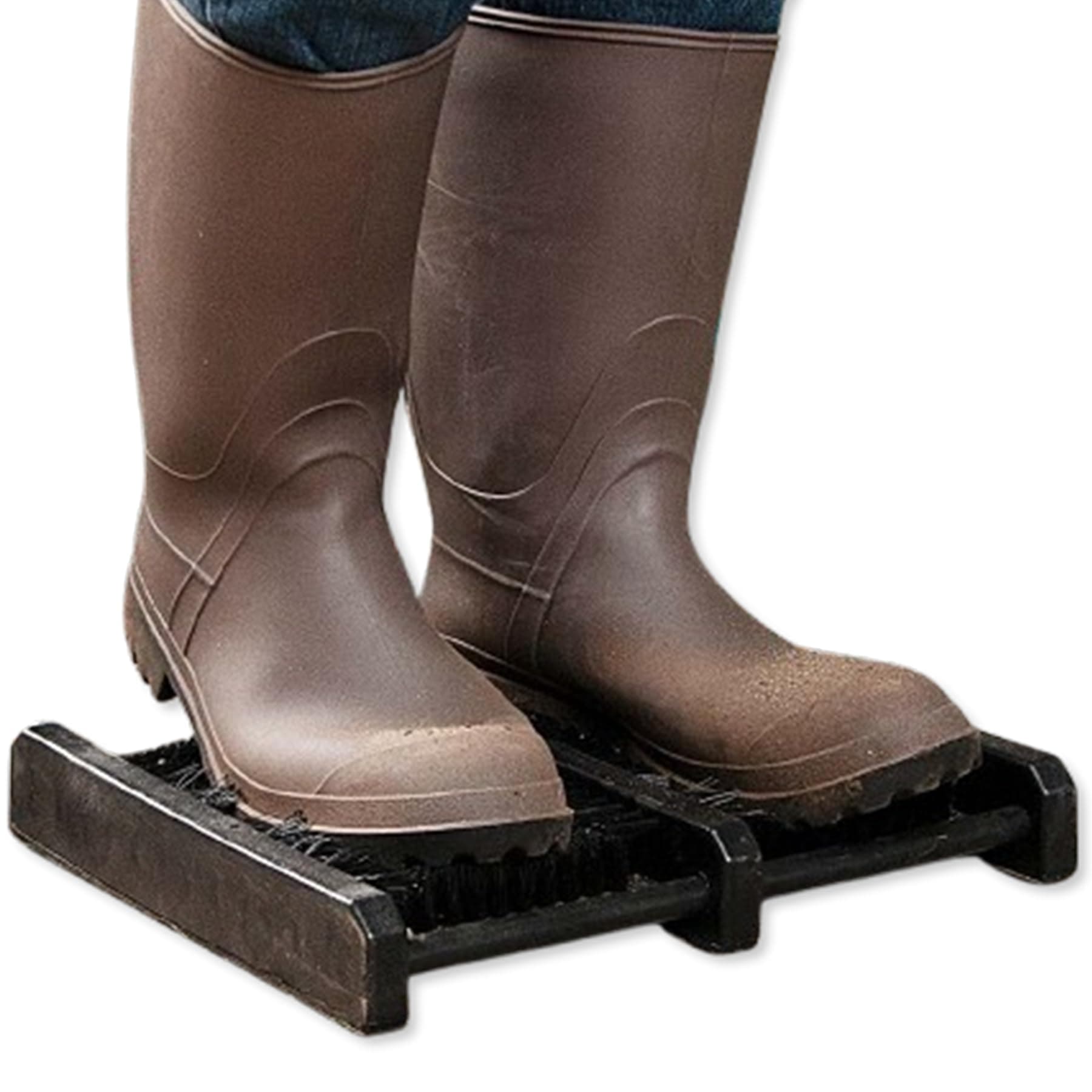 Jobsite Boot Scraper - Outdoor Shoe Scrubber Cleaner Brush