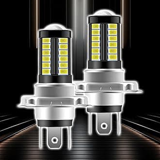 2PCS LED Fog Light Bulbs 9003//H4 Headlight Bulb, 12V Fog Lights Bulb High Bright Fog Lamps Replacements Bulbs, H4 Daytime Running Light Halo Headlights for Cars Trucks SUVs(White)