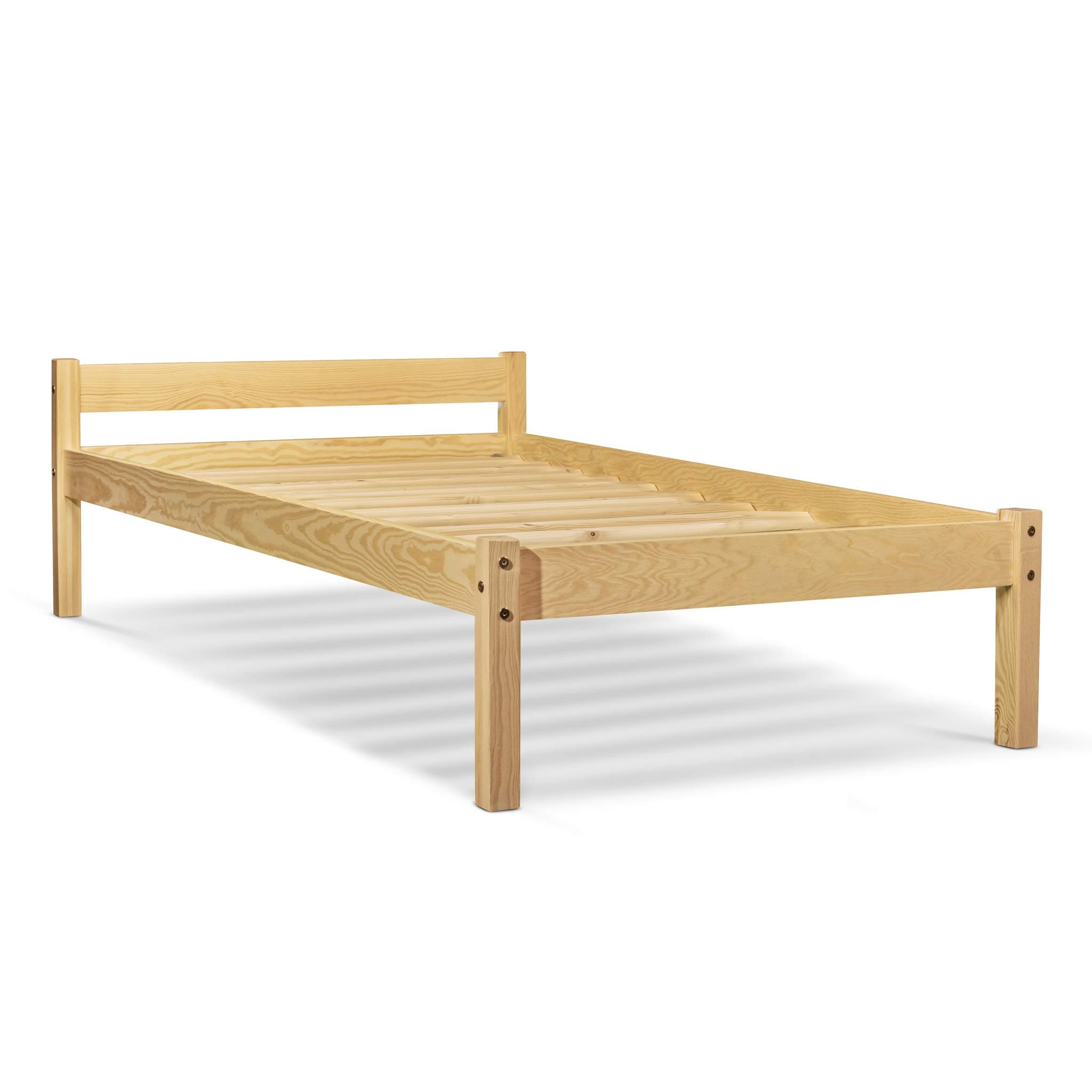 Camabeds Manty Solid Wood Single Size Bed (Natural Pine)