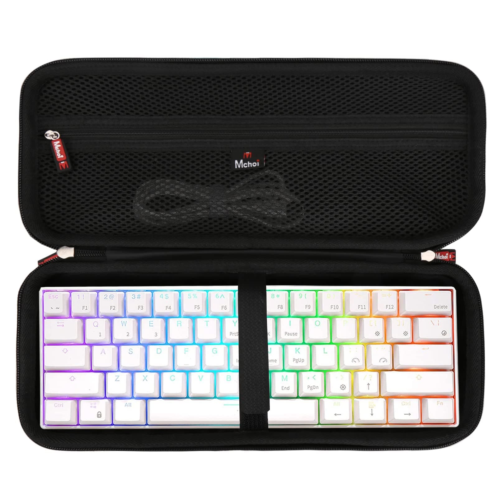 Mechanical Keyboard Case, Keyboard Case Compatible with RK Royal KLUDGE RK61 / Keychron K7 / Razer Huntsman Mini/Anne PRO 2 Wired 60% Mechanical Gaming Keyboard, Case Only