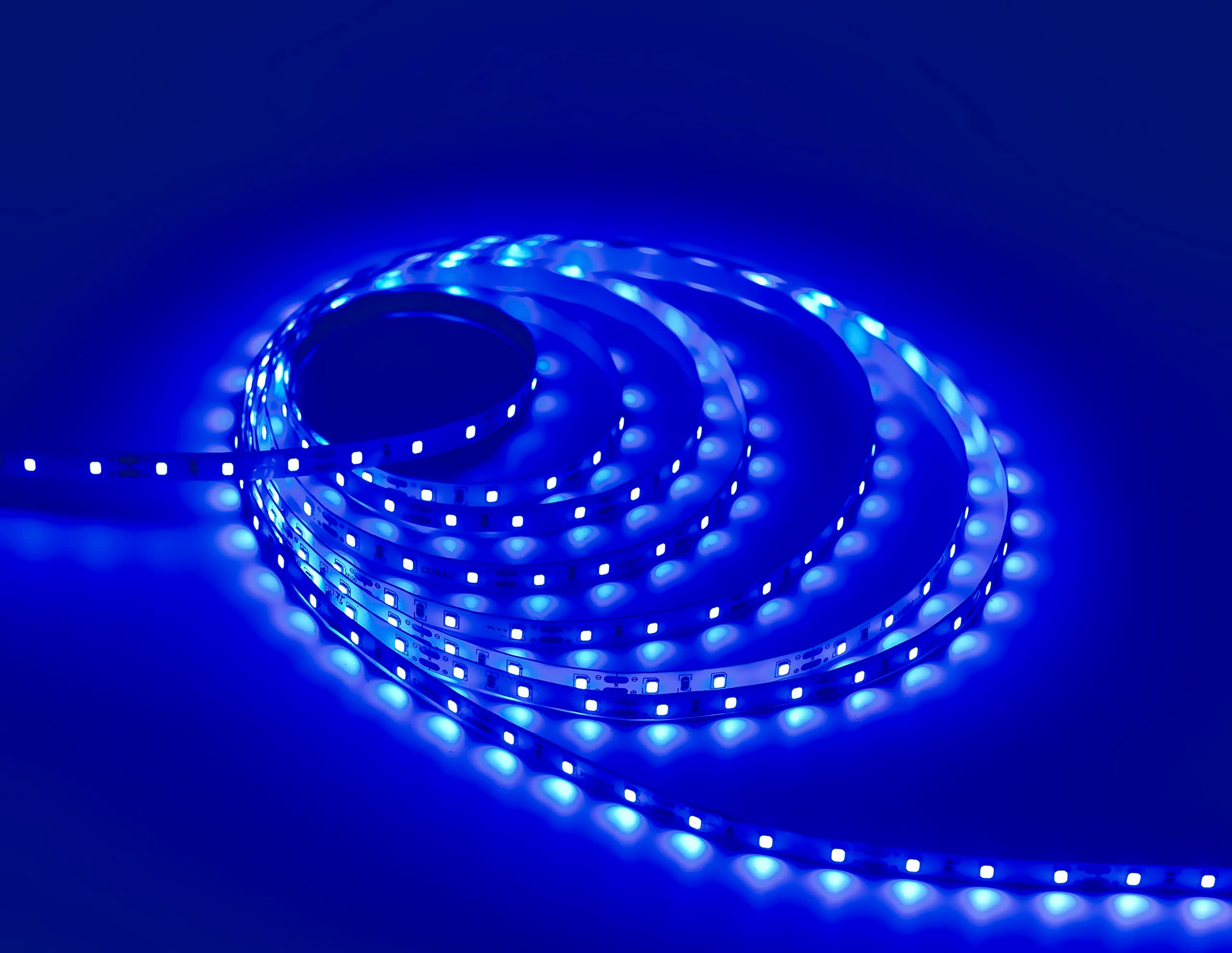 MAGIK Stream LED Strip Light (Blue) 5 Meter with Adapter | 5W/Mtr | Flexible LED Strip for False Ceiling, Cove Lighting, Home Decoration & Ambient Lighting | Pack of 1