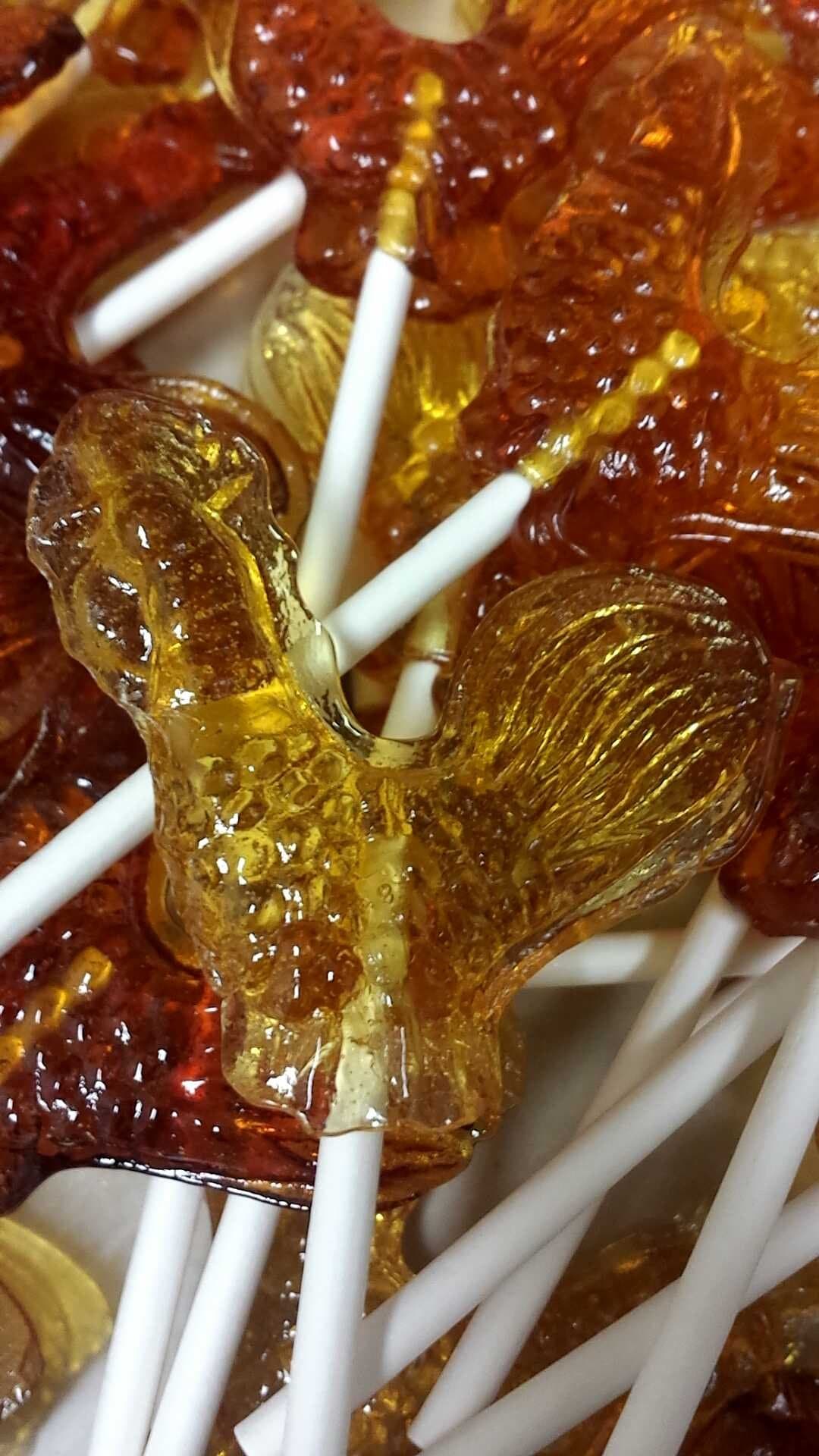 Original Burnt Sugar Rooster Lollipop 24 Pack