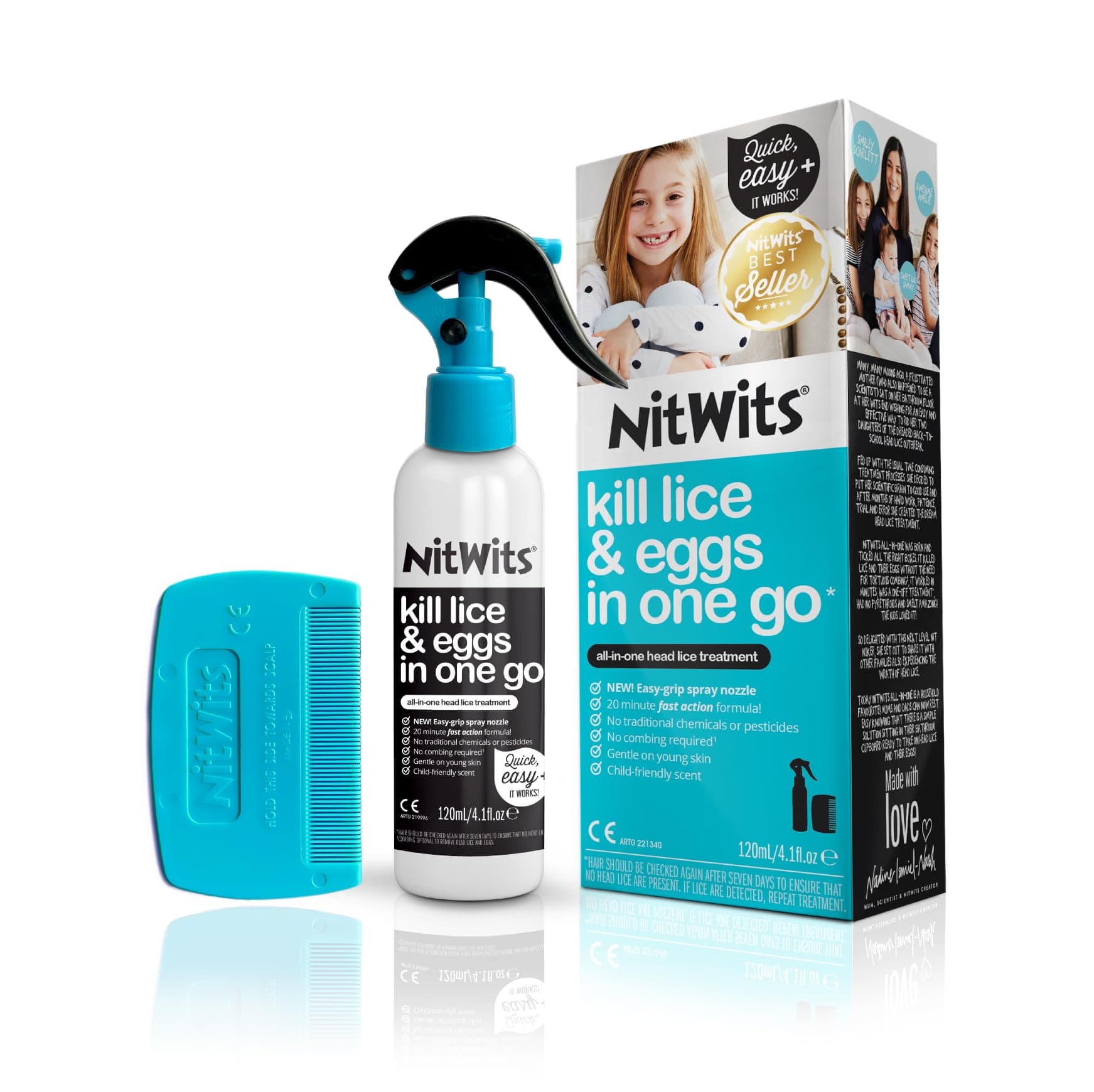NitWits All In One Head Lice Solution 120 ml