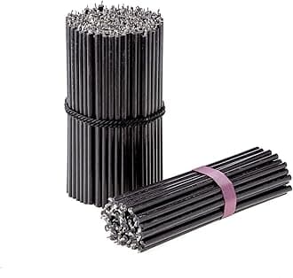 Danilovo Thin Taper Beeswax Candles - Honey-Scented, Decorative Candles Ideal for Birthday Decoration or Church Prayers - Black Drip Free, Tall & Smokeless Pack of 350 pcs, 6.3 x 0.2 inch