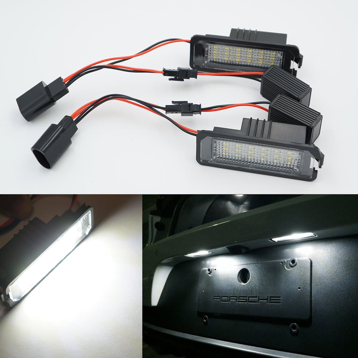 2x Error Free LED License Plate Light For Golf 7 Mk7 TSI TDI GTI 2012-2014