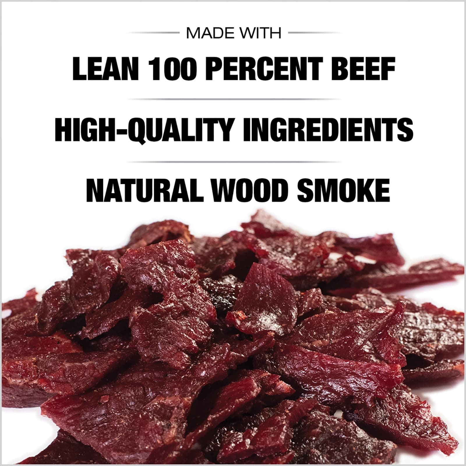 Old Trapper Old-Fashioned Beef Jerky, 1.8-Ounce Individual Packages, Great Size for Quick Snacking, 11 Grams of Protein and Zero Grams of Fat Per Serving (Pack of Six)
