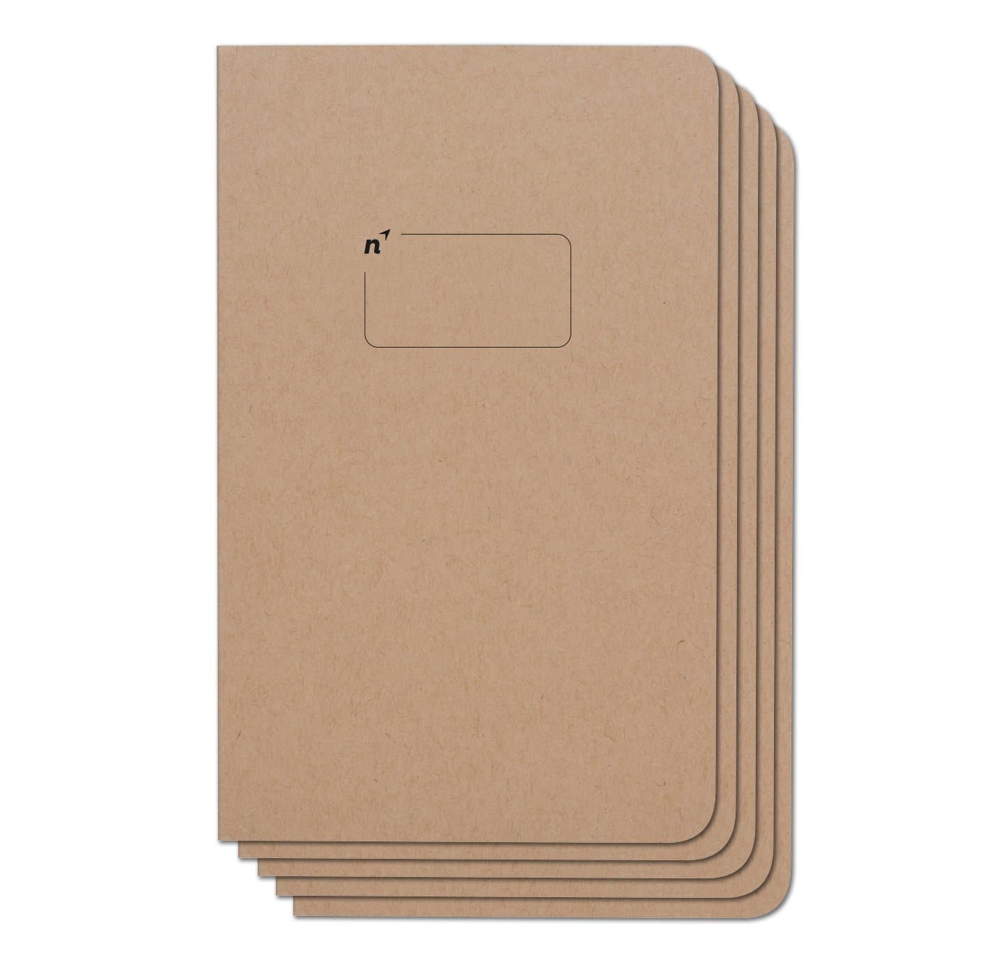 Northbooks Blank Notebook Journal | 5x8 Unlined Notebooks Plain Journals | Soft Cover Eco-Friendly Premium Recycled Cream Color Paper 96-Pages | Made in USA | 5-Pack