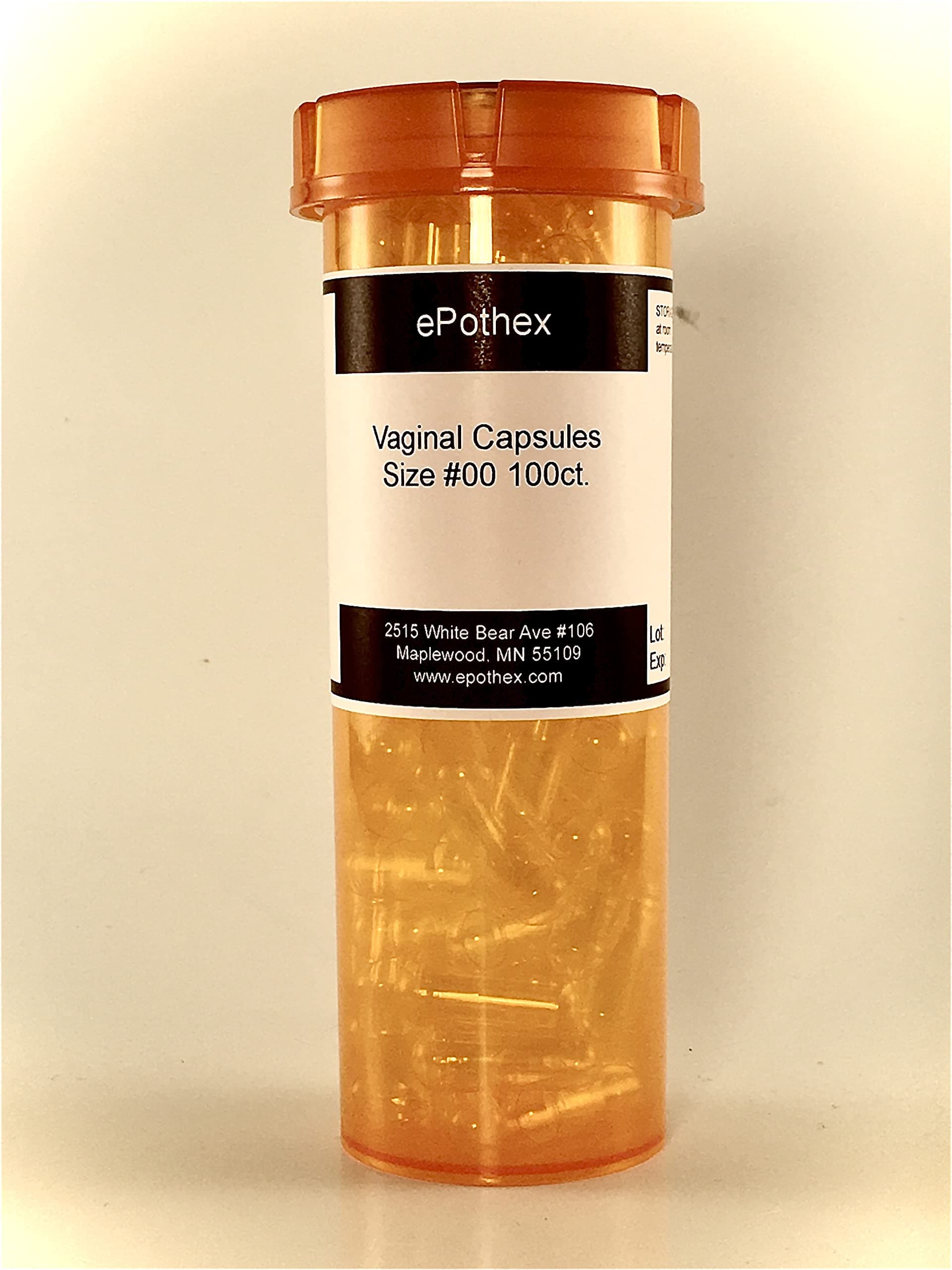 Vaginal Capsule Suppositories - 100ct - Empty Non-Seperated- Great for Boric Acid and Vaginal Probiotics