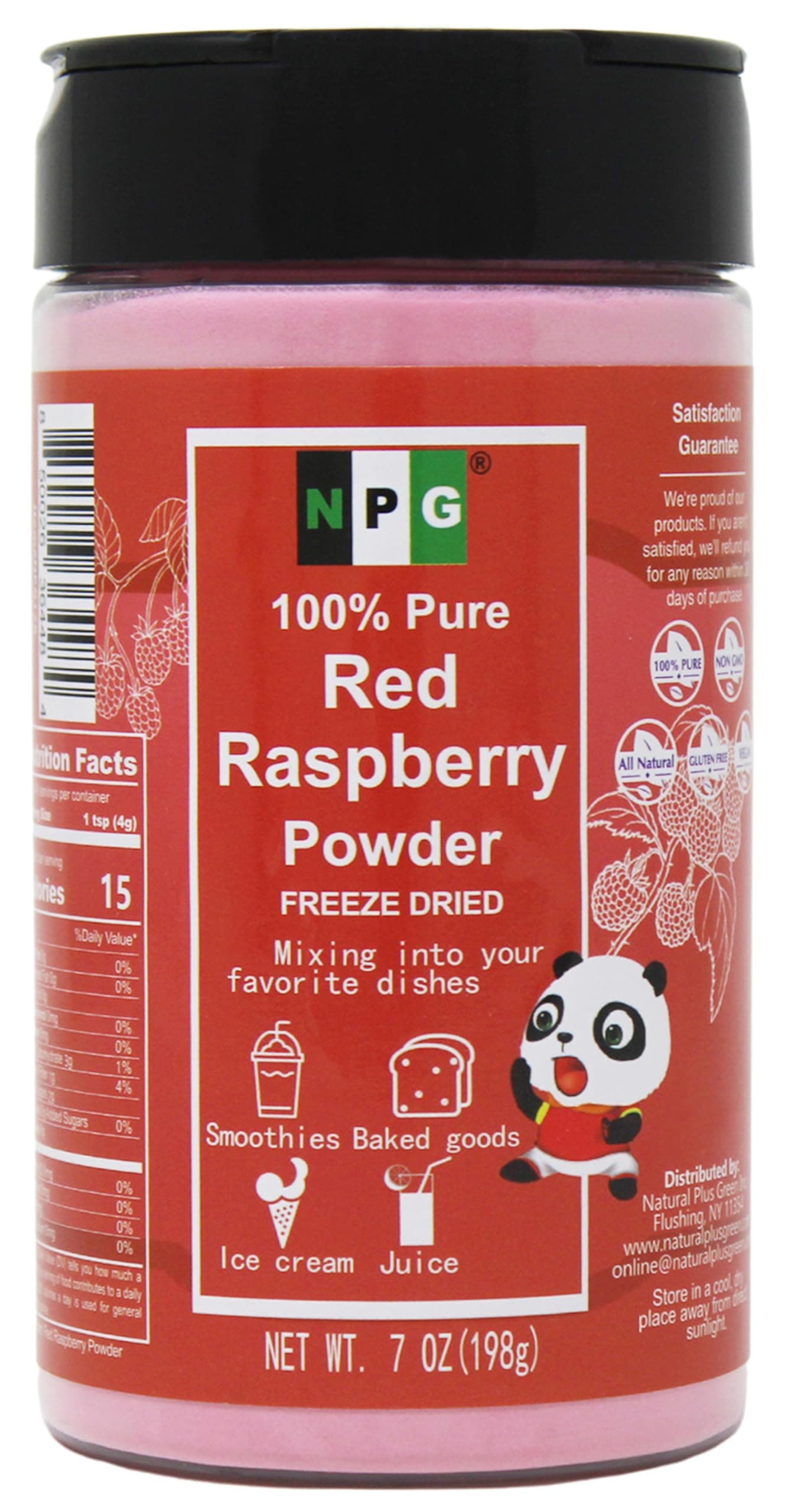 NPG Premium Red Raspberry Juice Powder 7 Ounces