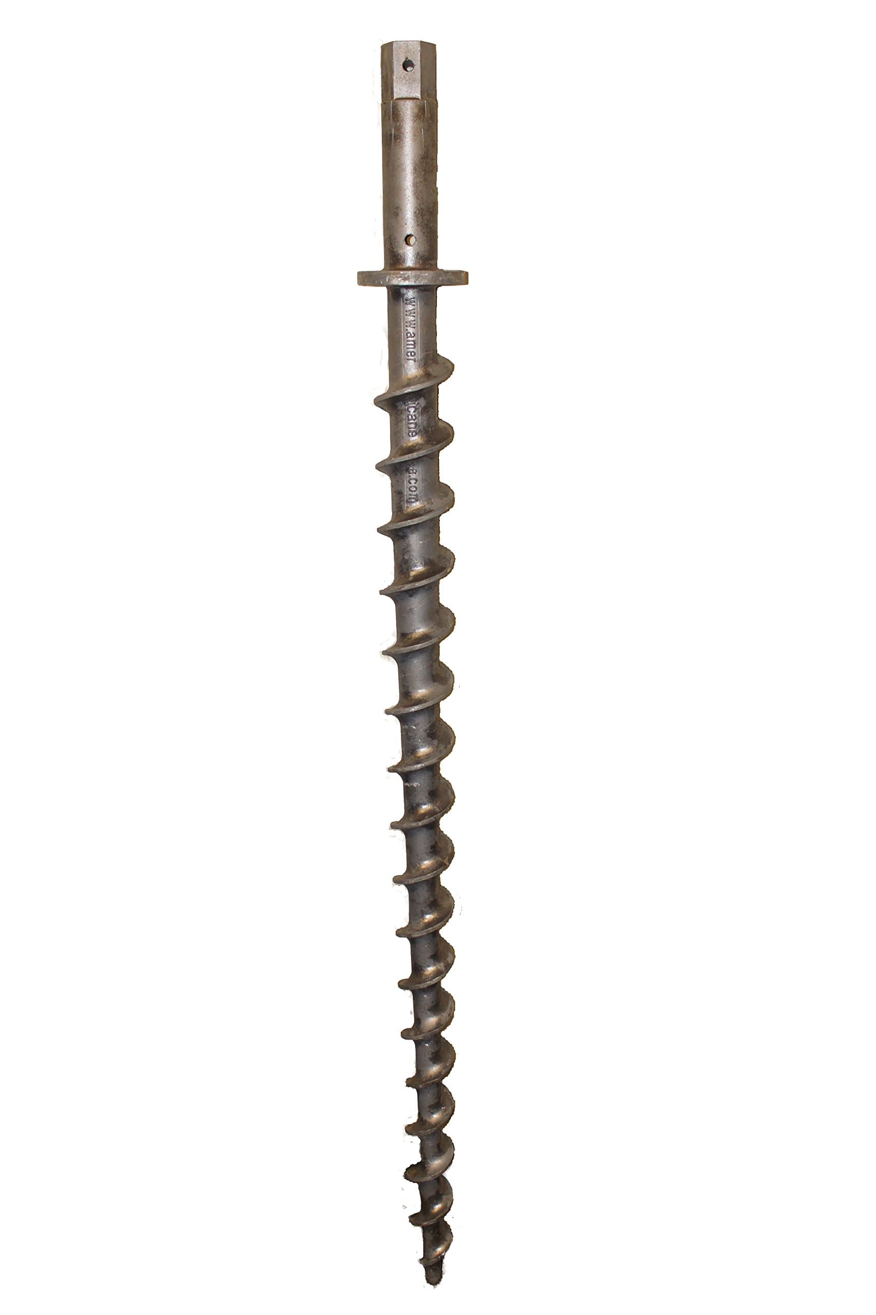 Penetrator 46" with 8" Extension for 2" Schedule 40 Pipe Aluminum Screw Earth Anchor-Holds Upto 14,000lbs
