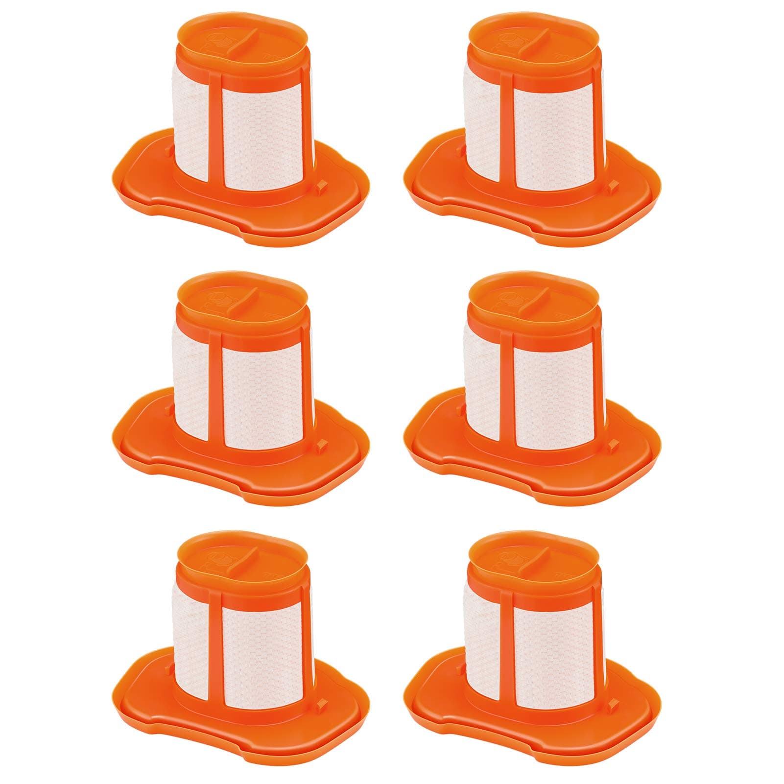 HHVKF10 Filter Compatible with BLACK And DECKER Handheld Vacuum Filter Washable Fit for Models HHVK HHVK320J HHVK320J10 HHVK320JZ01 HHVK515J HHVK515JP HHVK515JP07 HHVK515J00FF HHVK415B01, 6 Pack