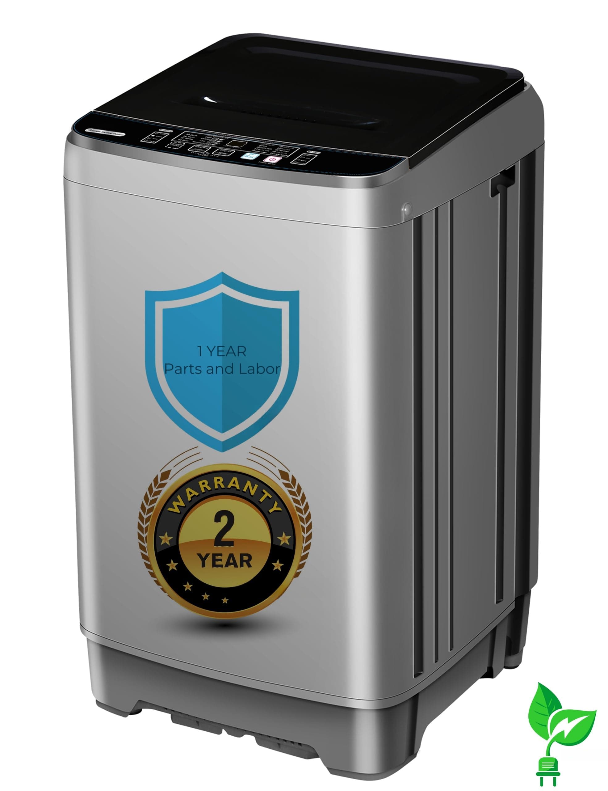 - Portable Washing Machine - Compact 2.0 Cu.ft Portable Washer, Full-Automatic Top Loader for Space Saving, Ideal for Apartments, Homes, and Dorms, 10 Wash Cycles, Low Noise, IPX4 with Drain Pump