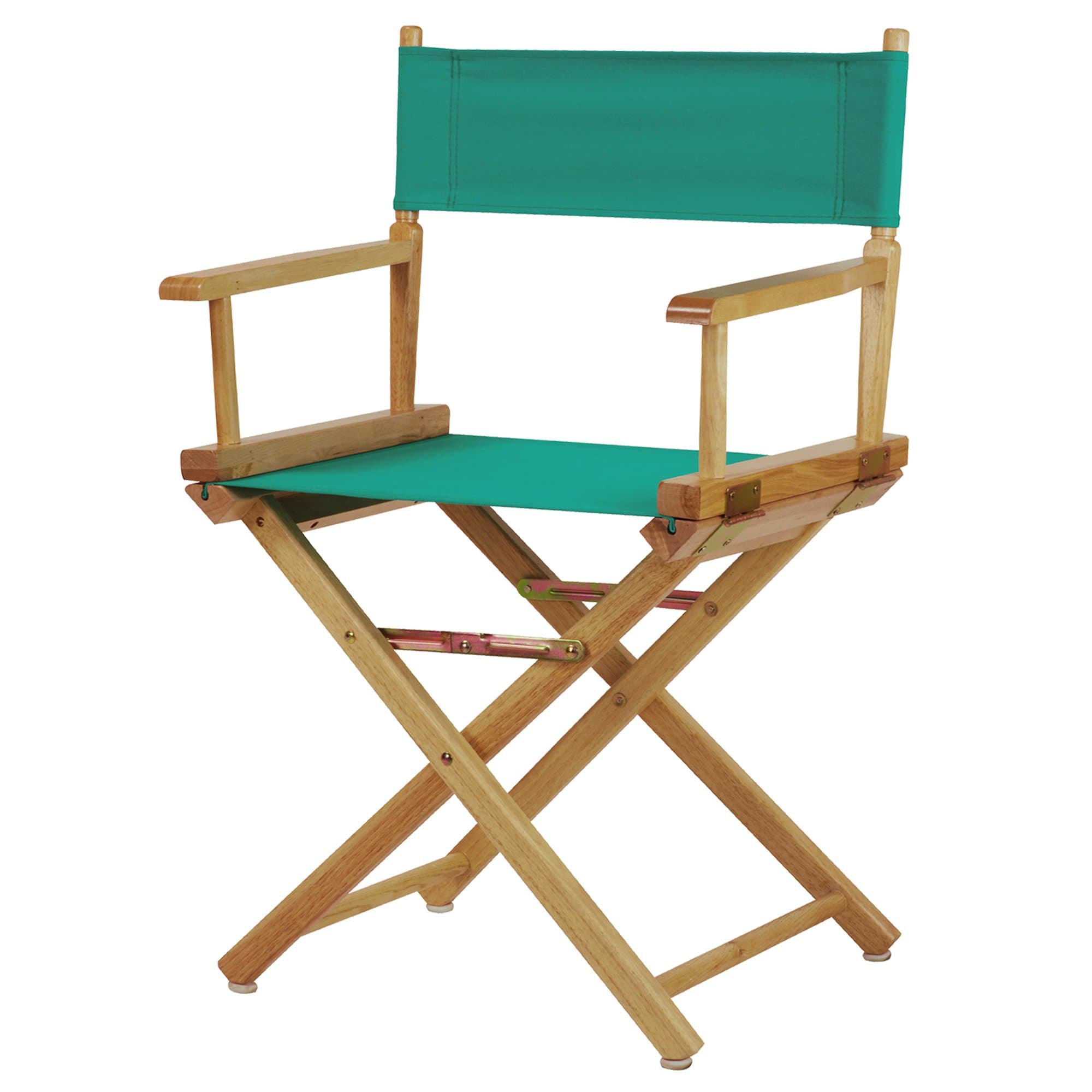 Director Chair, Natural Frame-Solid Wood, 18 Inch