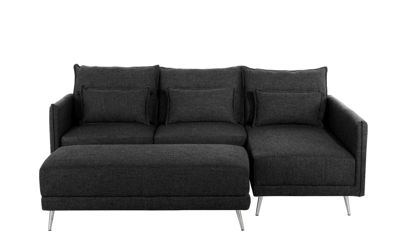 Housel Living Sectional Sofa, Black
