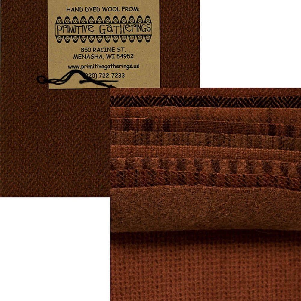 Primitive Gatherings Hand Dyed Wool Pumpkin Charm Pack 10 5-inch Squares PRI 6002