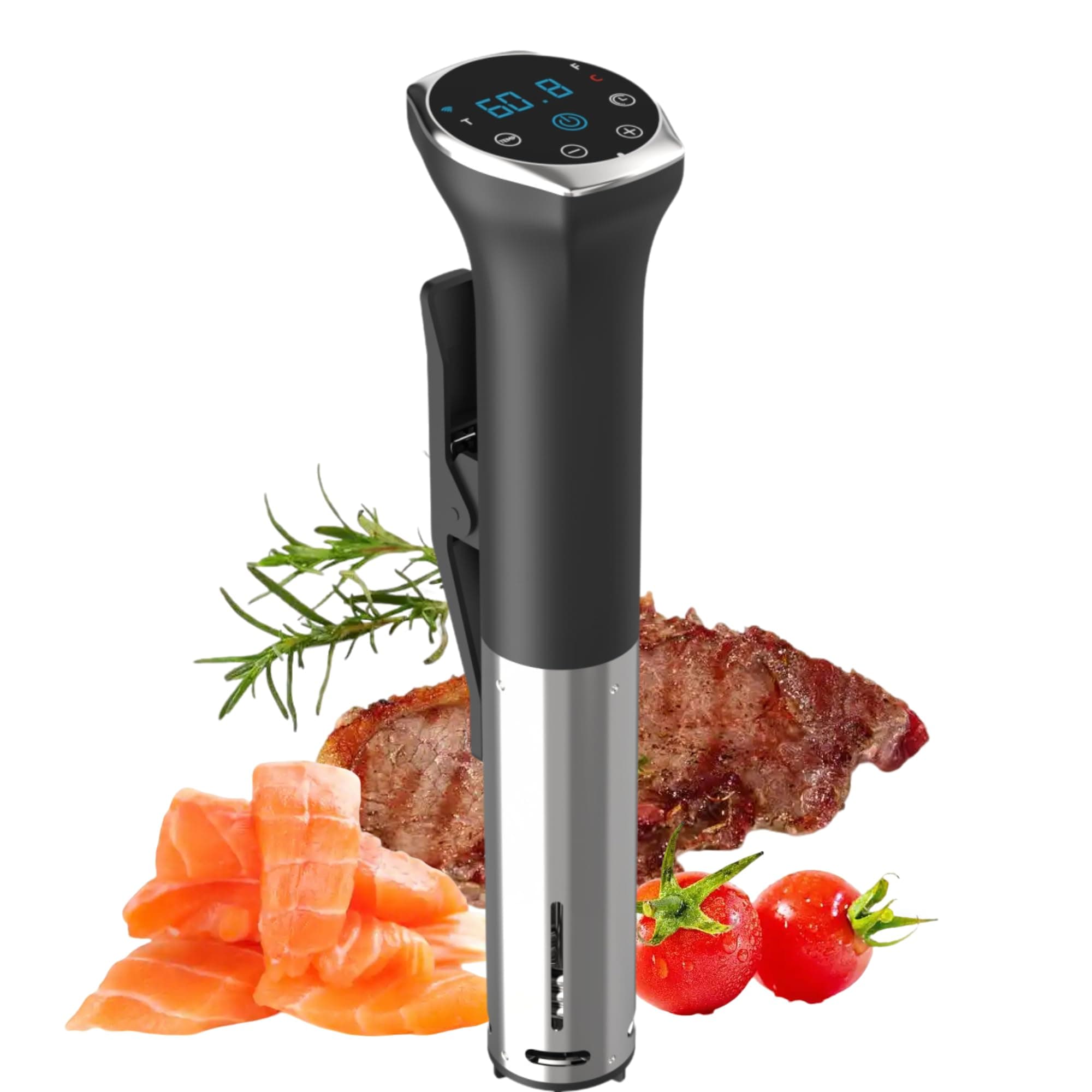 Sous Vide Machine 1100W Immersion Circulator with Temperature Time LED Display Stainless Steel Touch Control Silent Style for All Bodybuilder