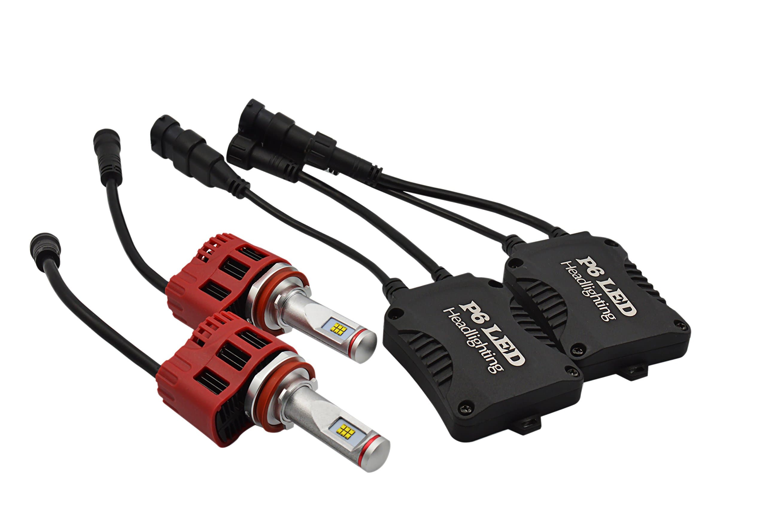 LEDONLY Super Bright High Power 90W 6000K Adjustable Focus Length H8/H11 LED Headlight Bulb Conversion Kit