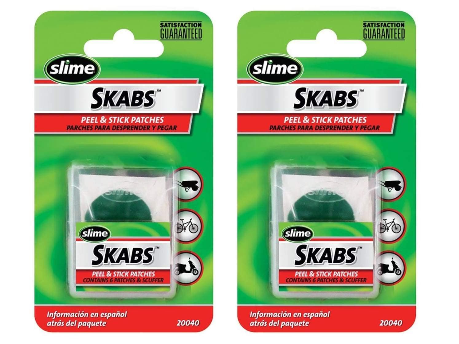 20040 SKABS Pre-Glued 1" Patch Kit - Two Pack (6 Patches and 1 Scuffer per Kit)