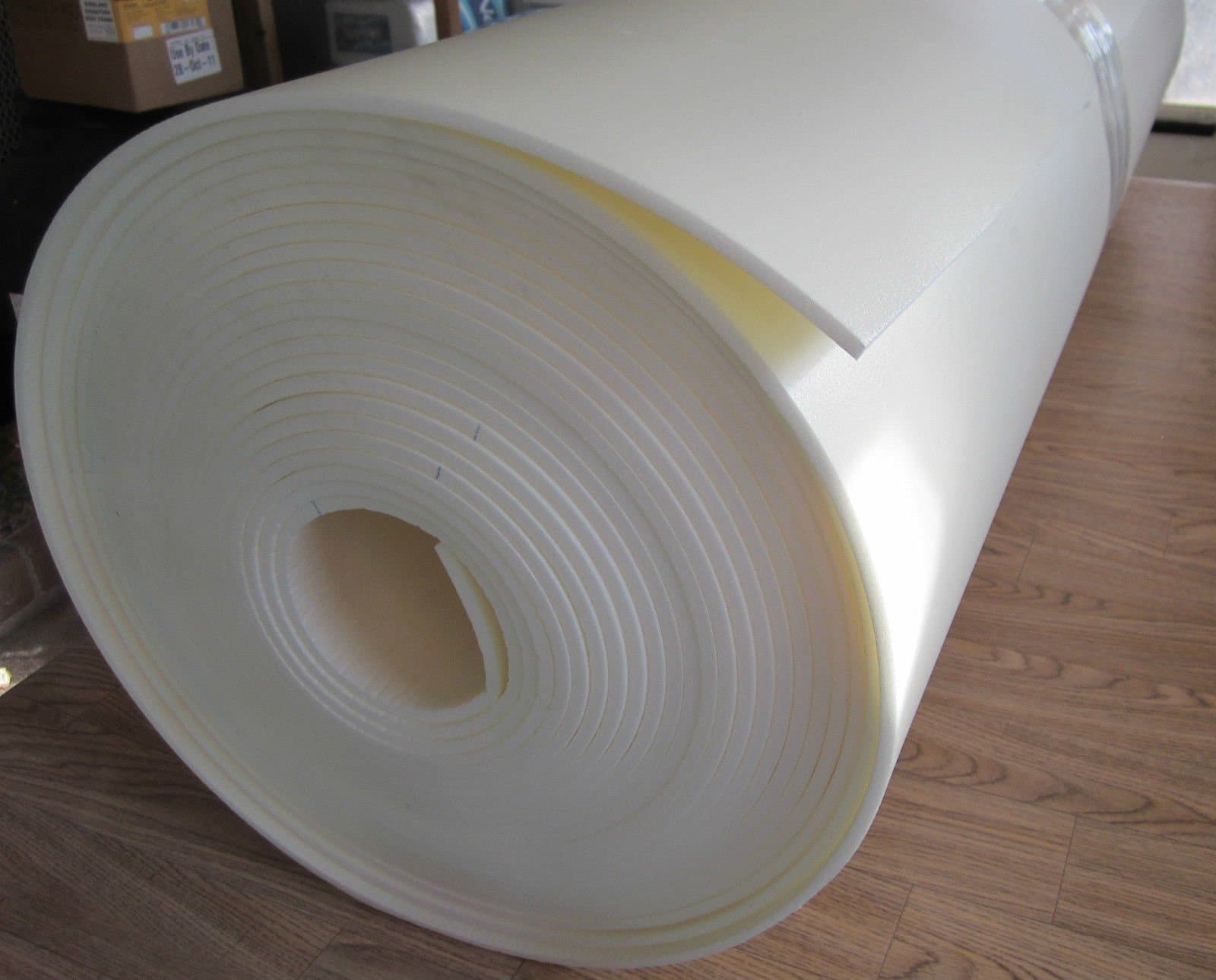 Craft Foam 1/4" x 30" x 60" Roll End Hi Dense Closed Cell Uphol ing Supplies Vibration Dampening Sculpting Off White 1Pcs