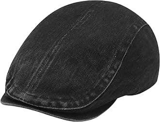 ZLYC Men Cotton Flat Cap Lightweight Ivy Irish Cabbie Driving Hat Summer Newsboy Hats