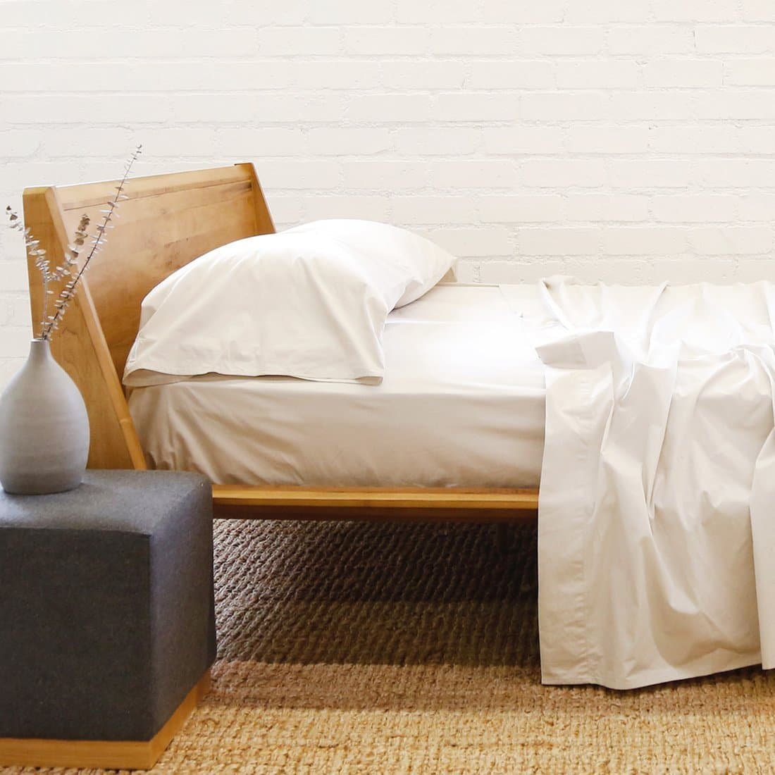 Loomstead Cotton Percale Sheet Set - Taupe, Queen