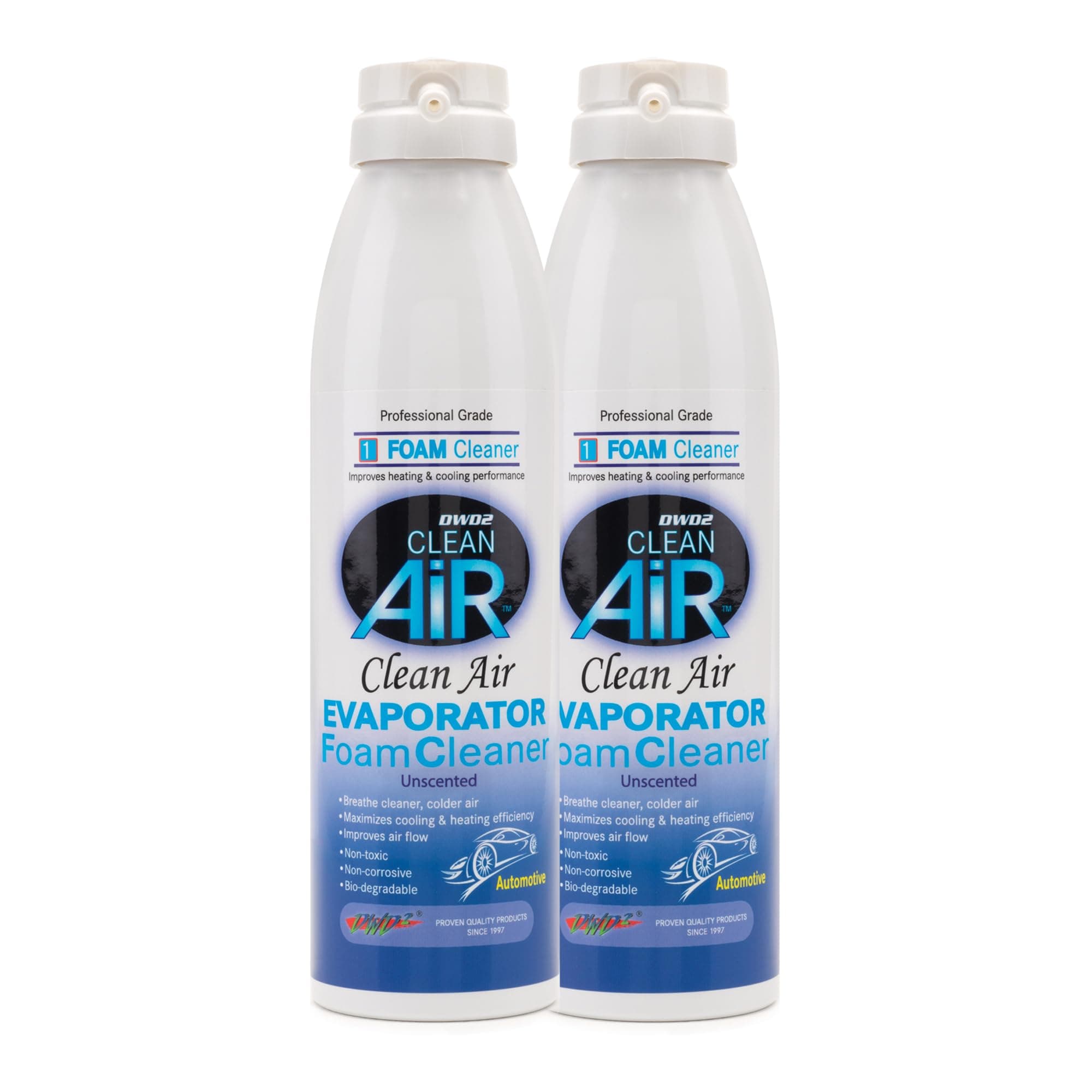 Clean Air 2 Pack Bundle Automotive AC Coil Cleaner Foaming Coil Cleaner for AC Condenser Coil Cleaner Car AC Cleaner Coil Cleaner Air Conditioner Cleaner Spray Refresh Air Conditioner (Unscented)