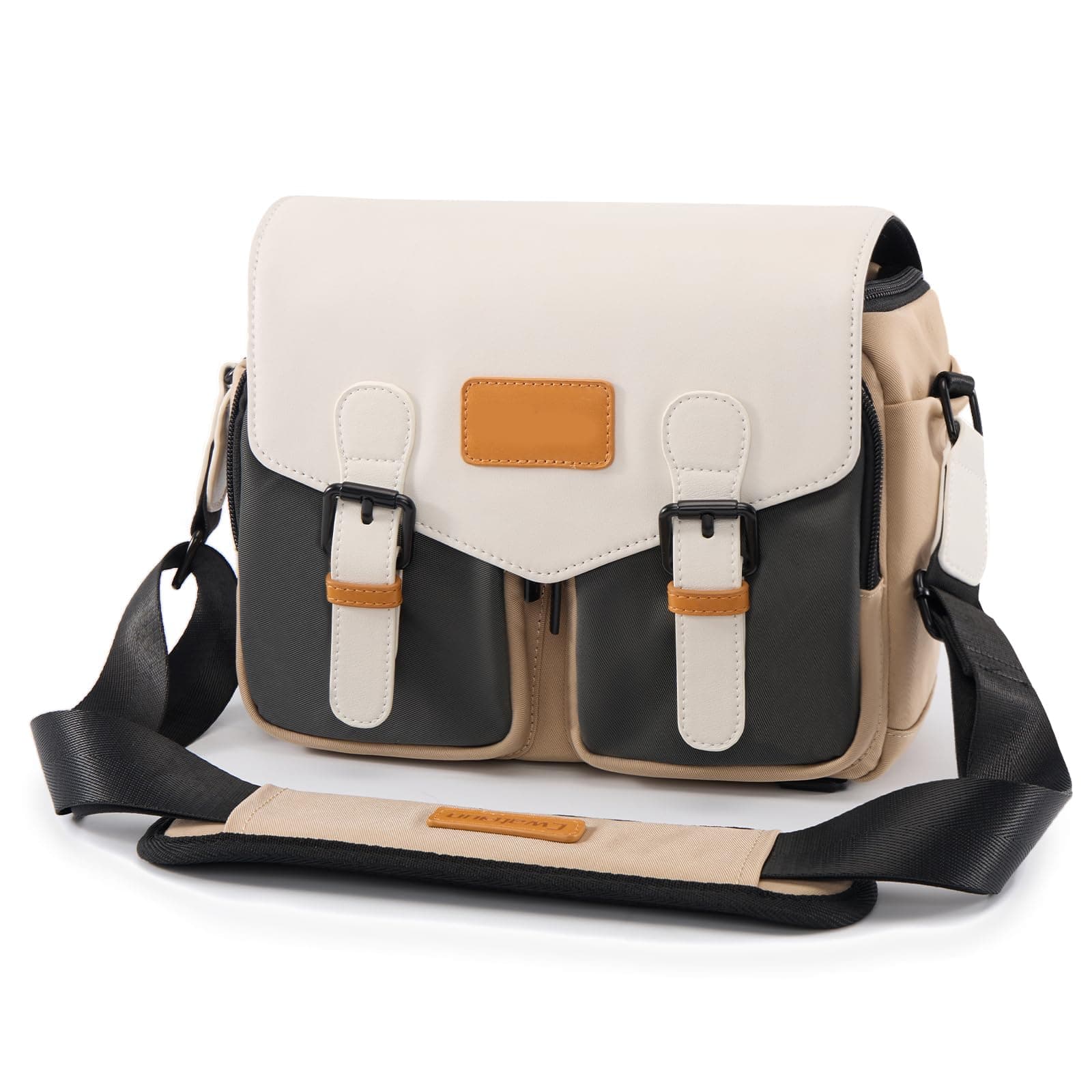 Azonee Compact Camera Shoulder Bag, Waterproof Messenger Bag with Tripod Holder, Travel Photography Case for Canon/for Nikon/for Sony/for Fuji DSLR SLR Mirrorless Cameras