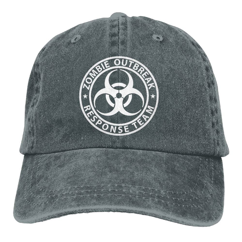 Zombie Outbreak Response Team Retro Washed Dyed Cotton Adjustable Plain Cowboy Cap