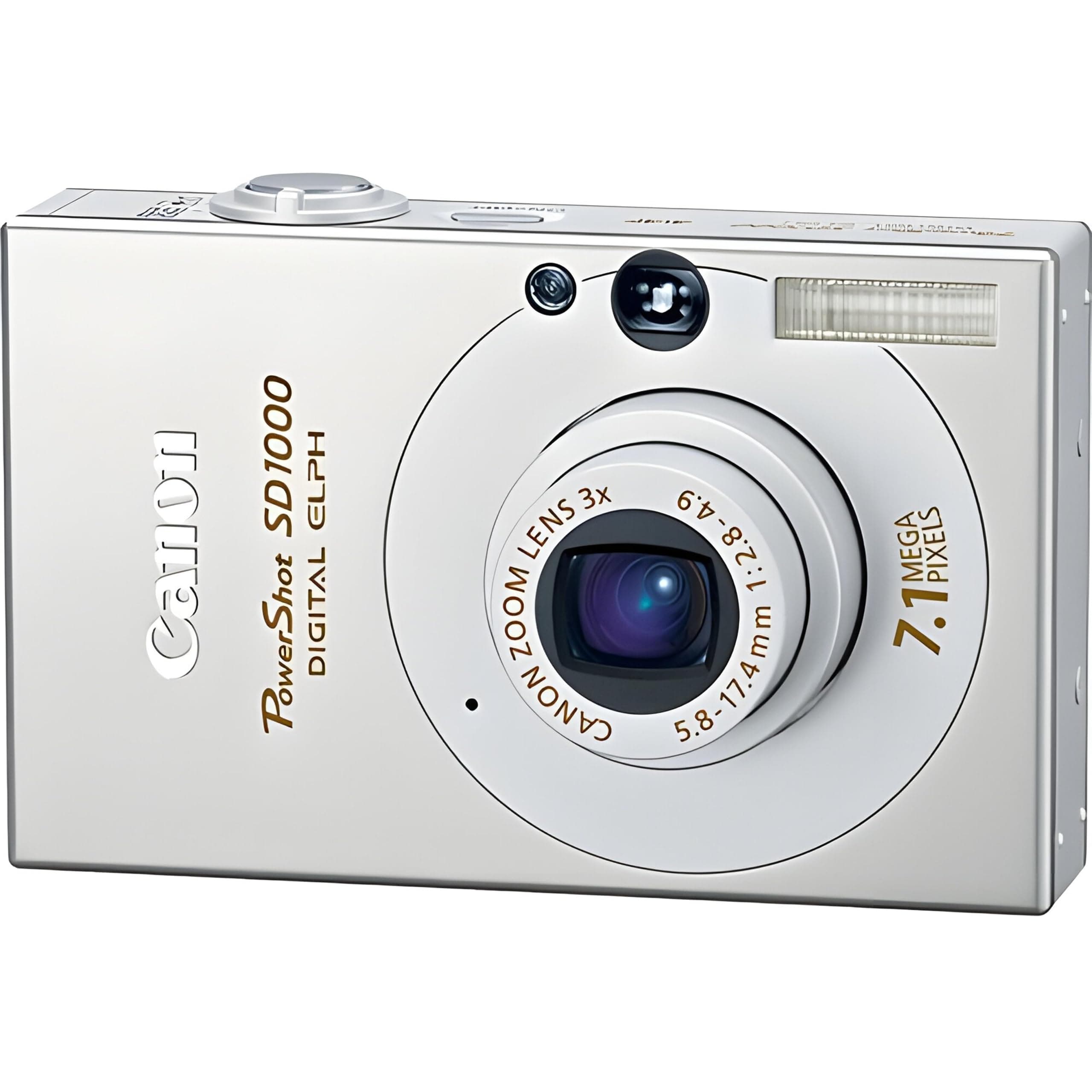 PowerShot SD1000 7.1MP Digital Elph Camera with 3x Optical Zoom (Silver) (OLD MODEL)