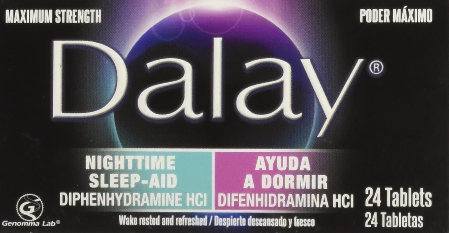Dalay Nighttime Sleep-Aid Maximum Strength (Single Bottle with 24 Tablets)