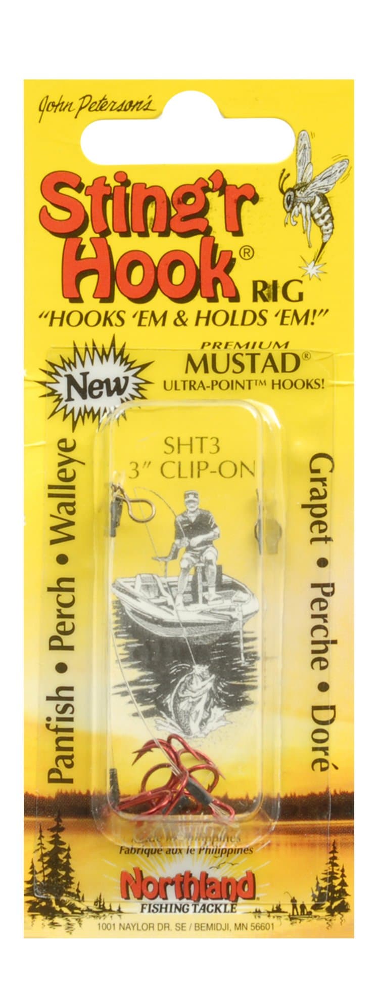 Northland Tackle Lethal Sting'r Hook Jig, Red, 3-Inch